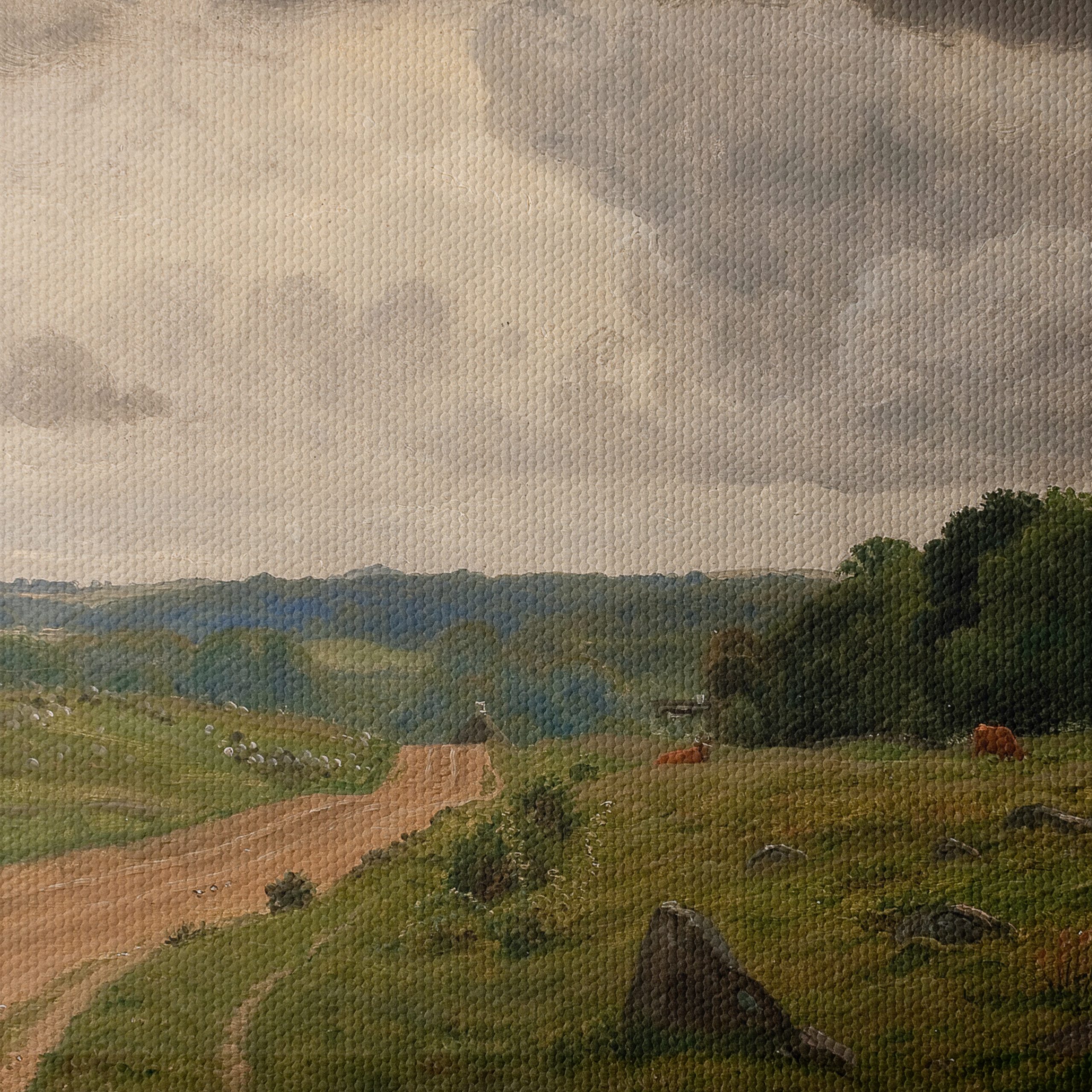 Serene Rural Landscape with Cows - Image 4