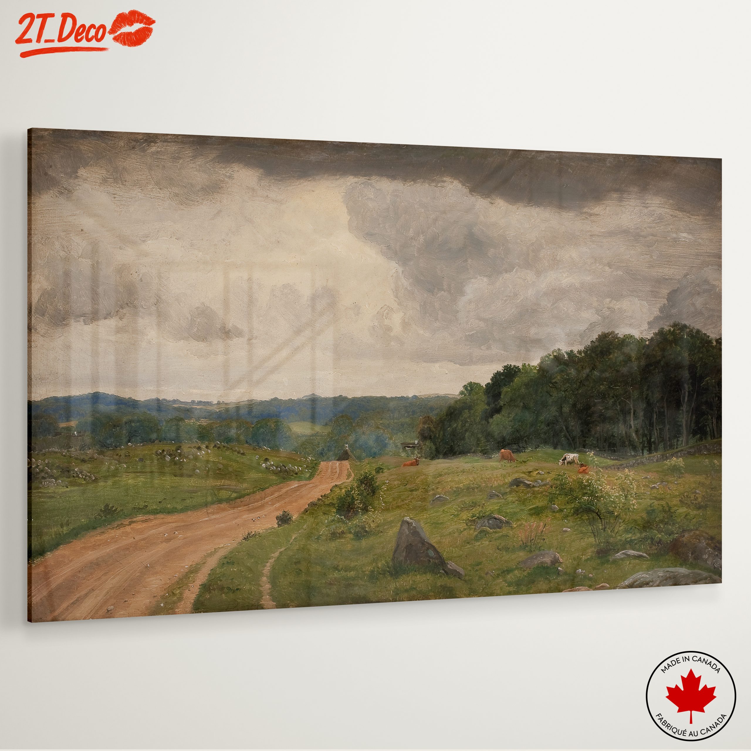 Serene Rural Landscape with Cows - Image 6