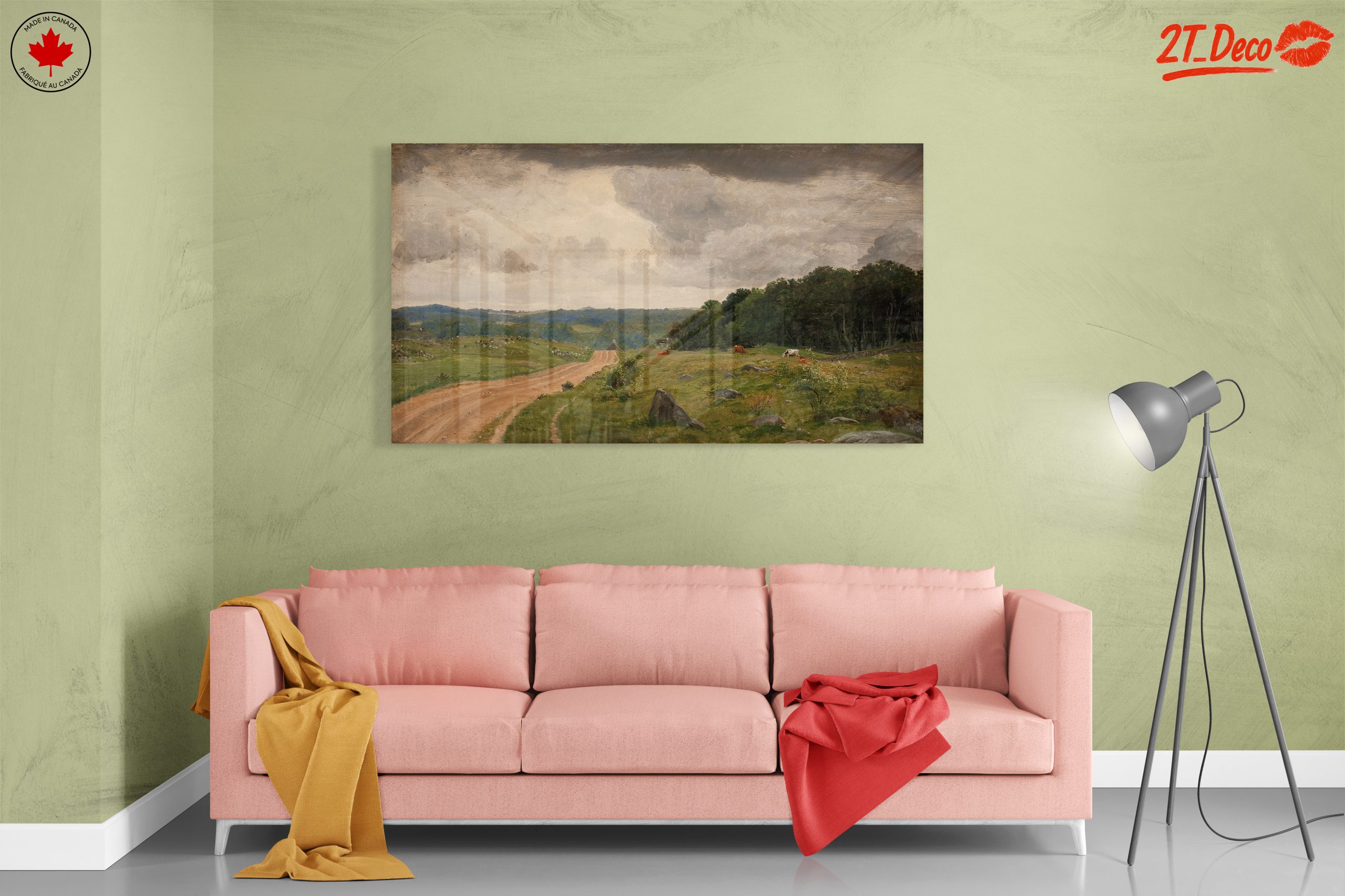Serene Rural Landscape with Cows - Image 7