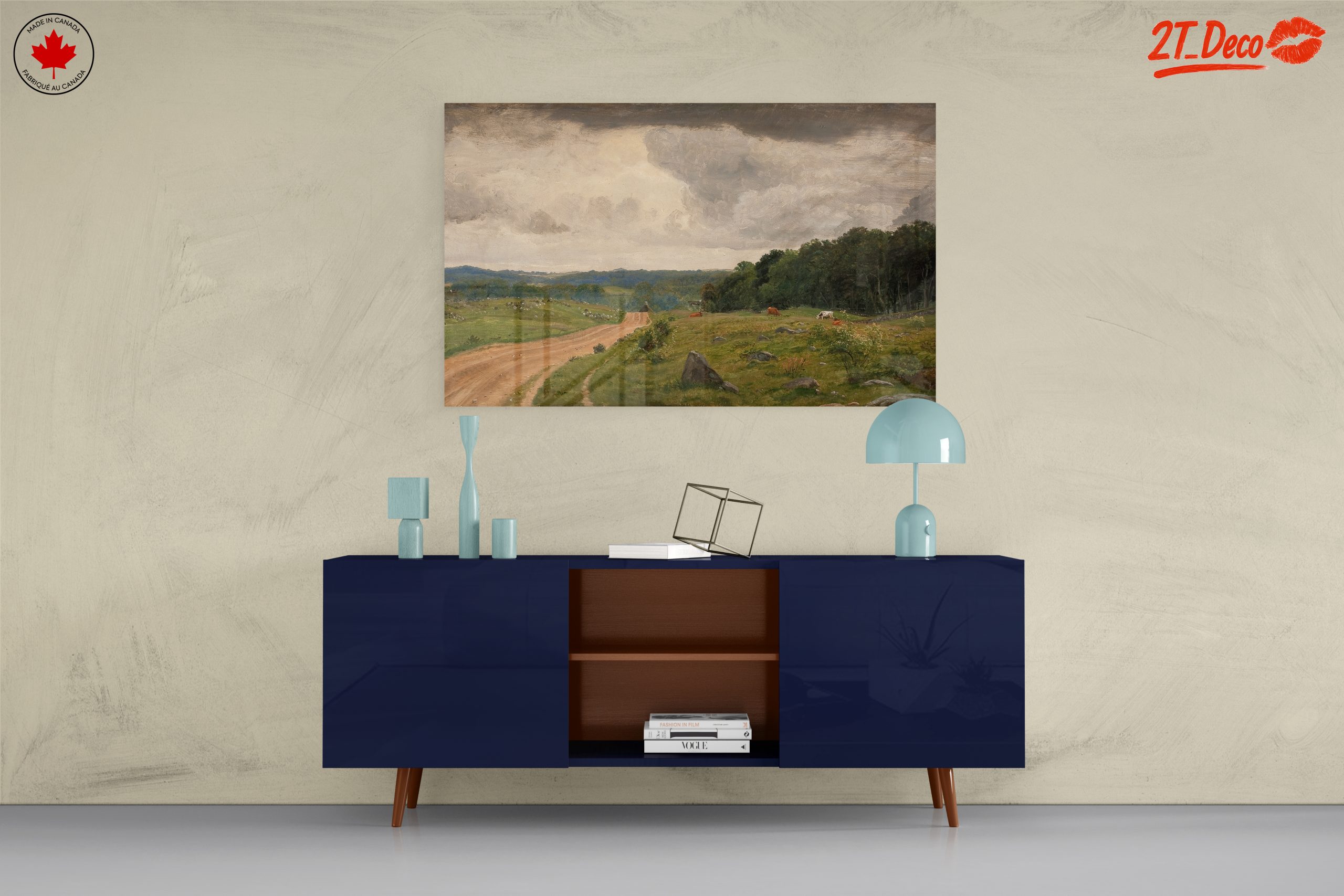 Serene Rural Landscape with Cows - Image 8