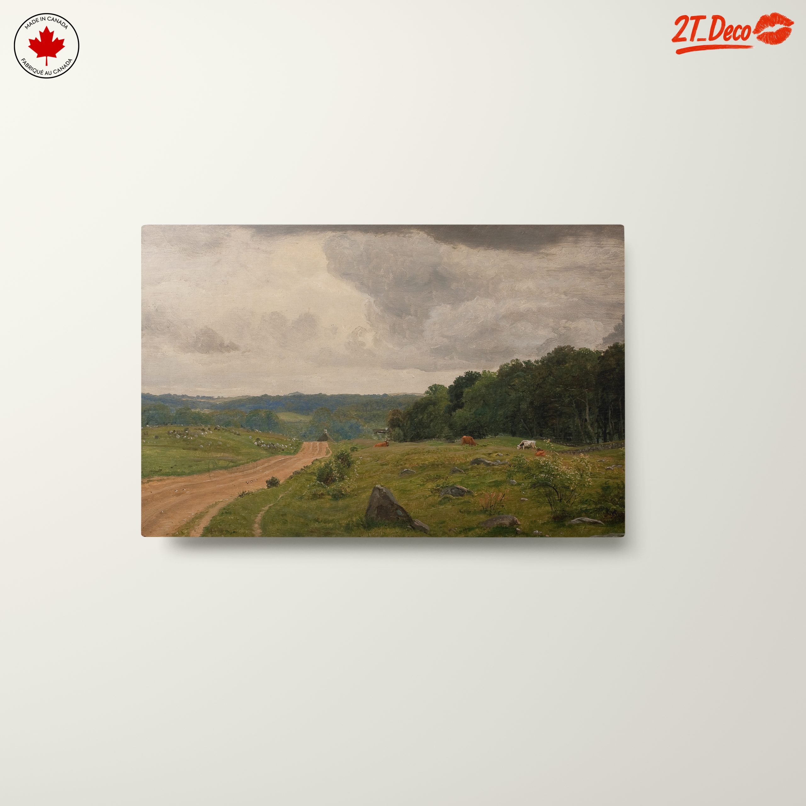 Serene Rural Landscape with Cows - Image 10