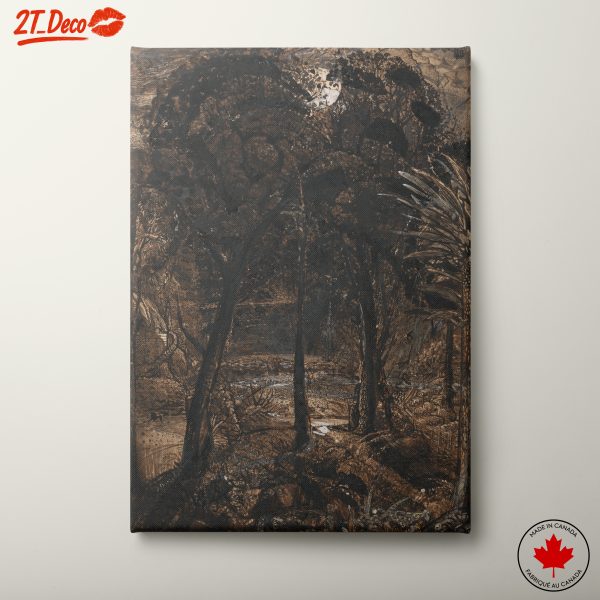 Serene Landscape Framed by Trees