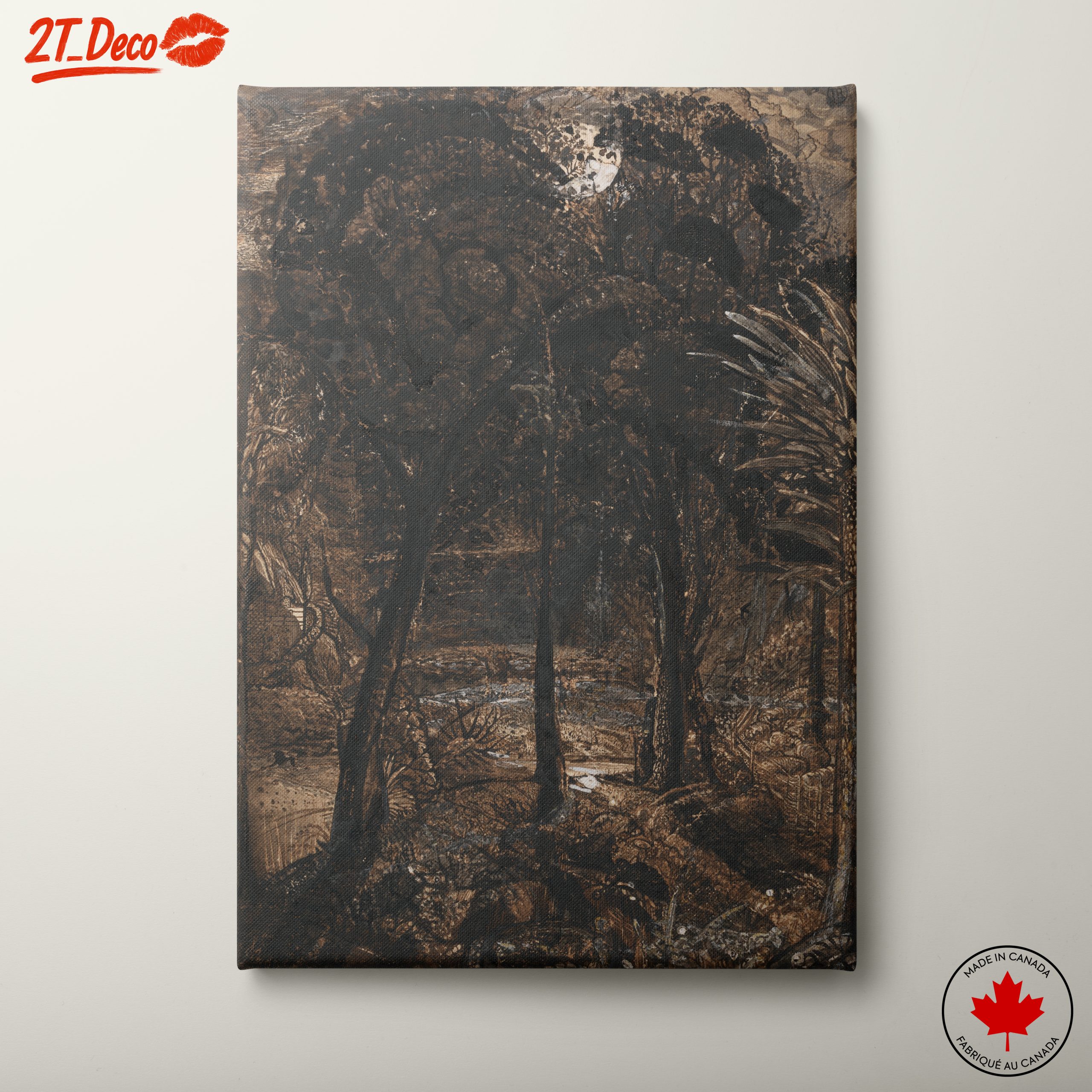 Serene Landscape Framed by Trees