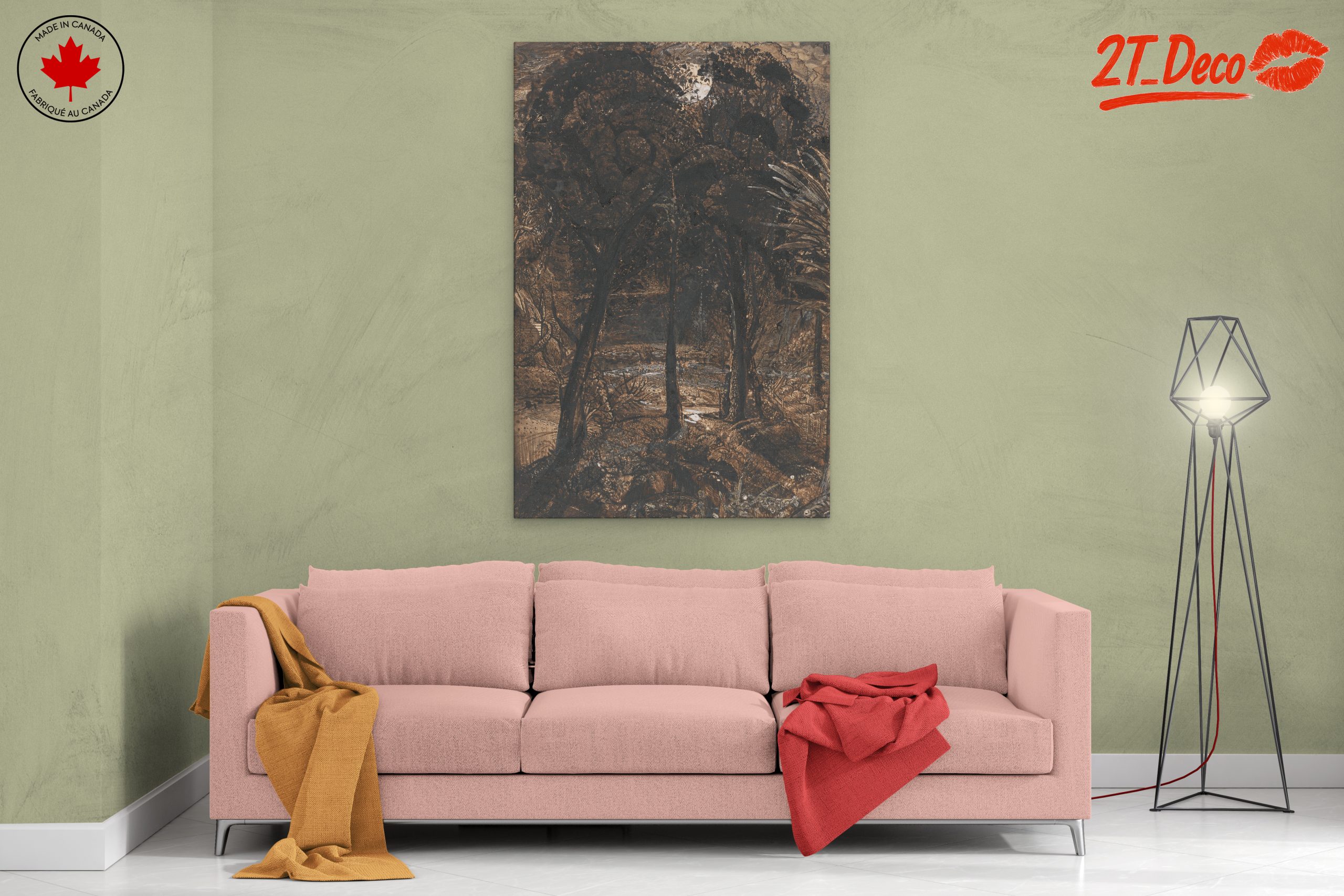 Serene Landscape Framed by Trees - Image 2