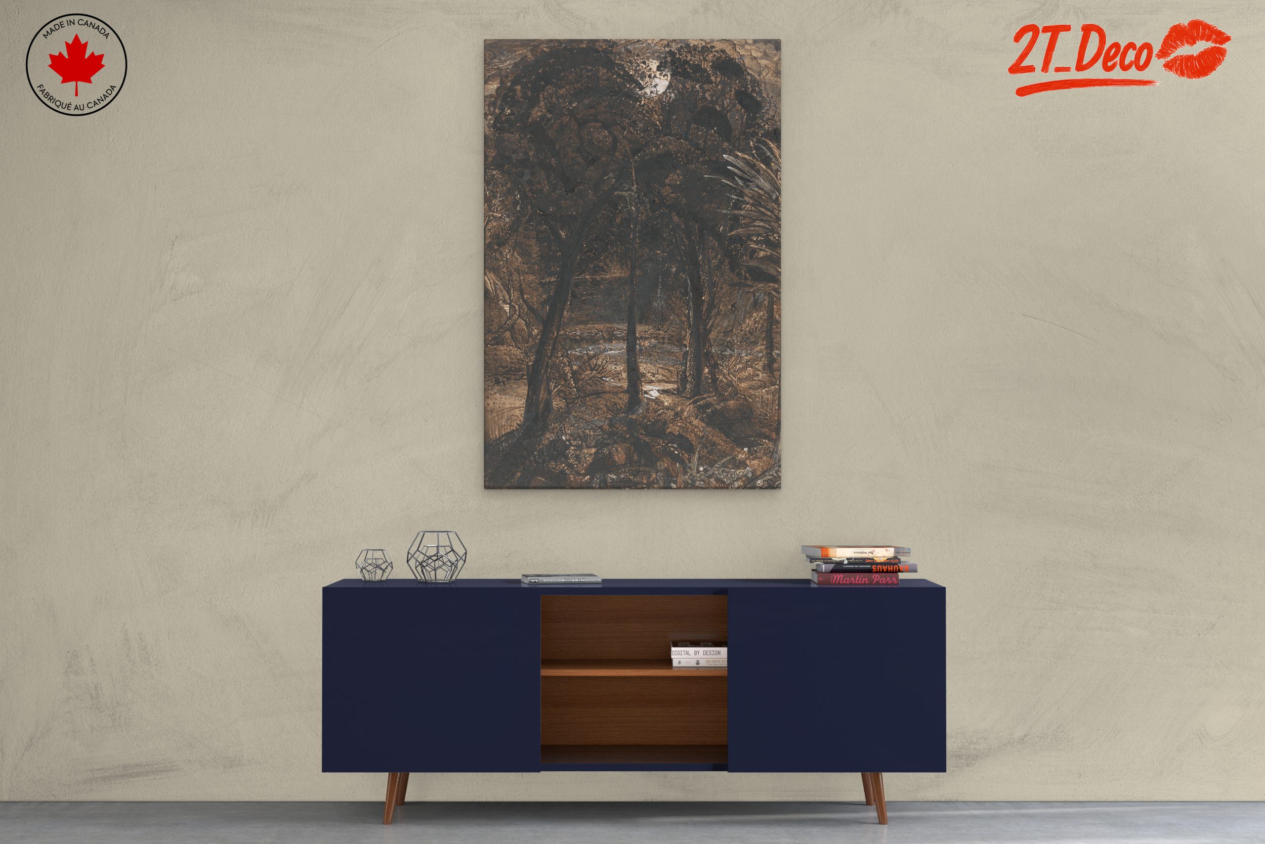 Serene Landscape Framed by Trees - Image 3