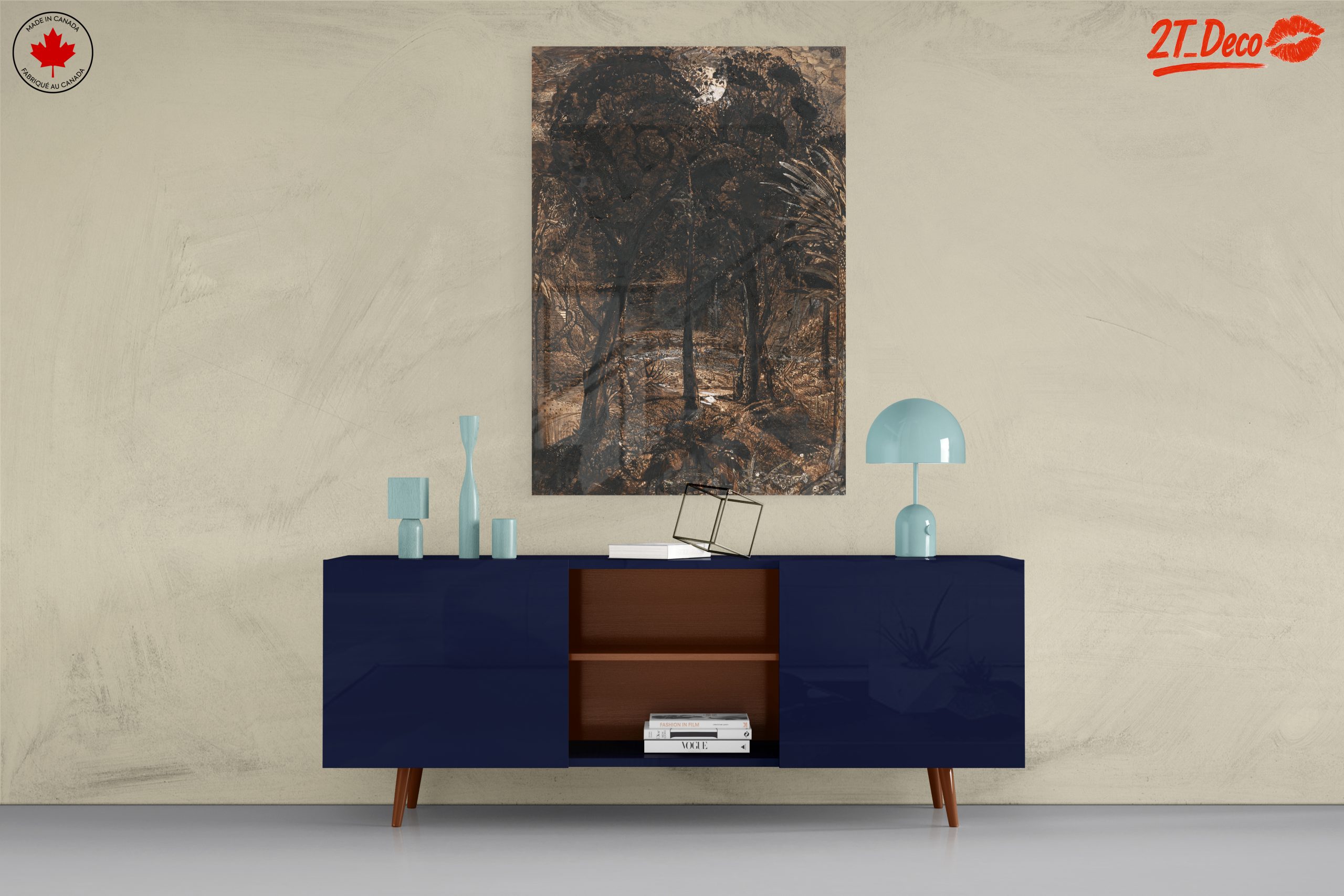 Serene Landscape Framed by Trees - Image 8