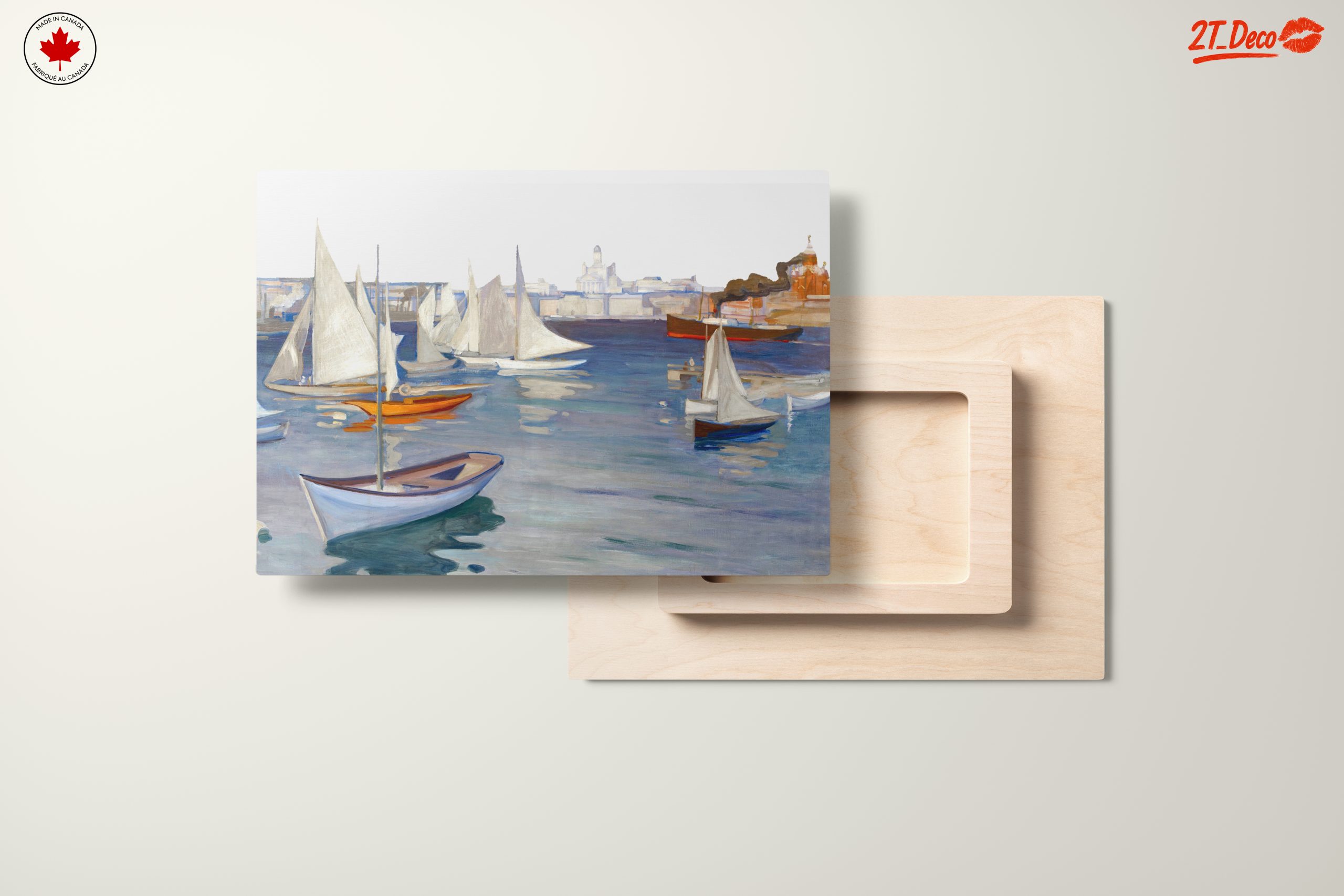 Sailing Boats at Harbor in Vibrant Colors - Image 11