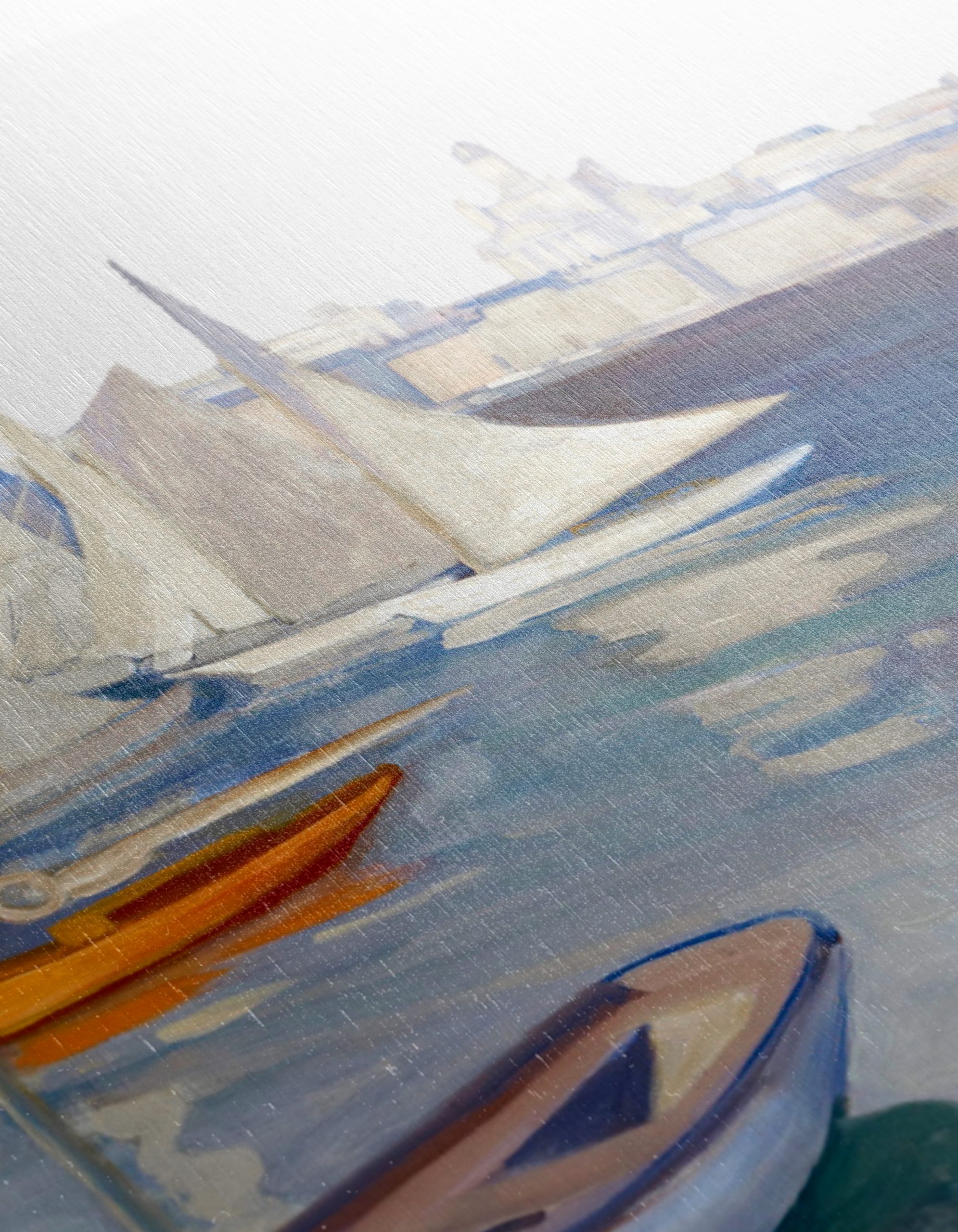 Sailing Boats at Harbor in Vibrant Colors - Image 12