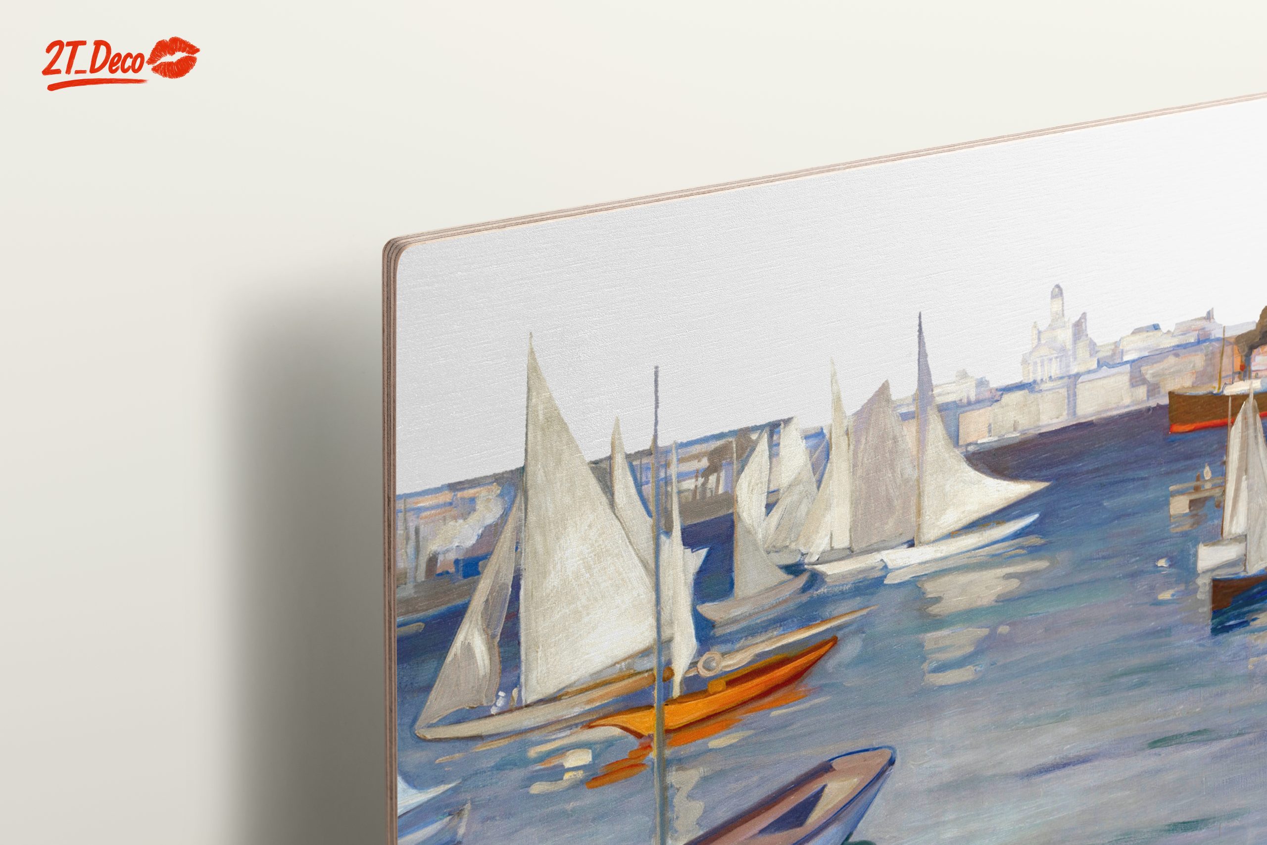 Sailing Boats at Harbor in Vibrant Colors - Image 15