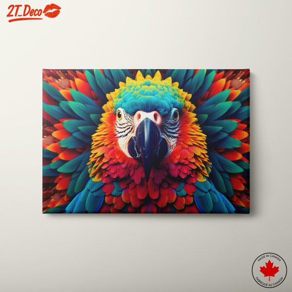 Vibrant Parrot Art with Colorful Feathers