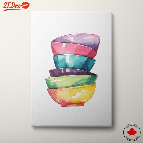 Colorful Abstract Bowl Art