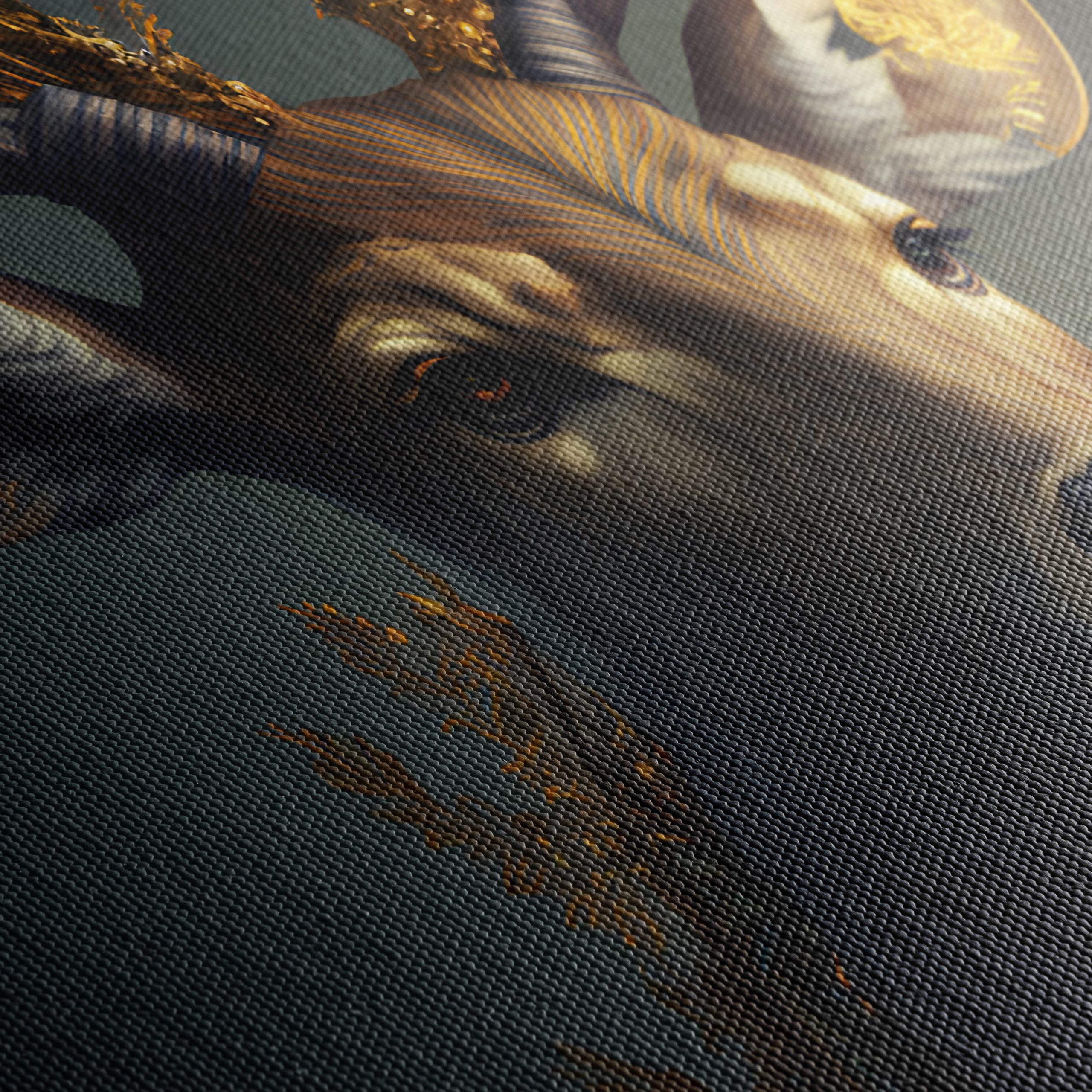 Golden Antlered Deer Art - Image 5