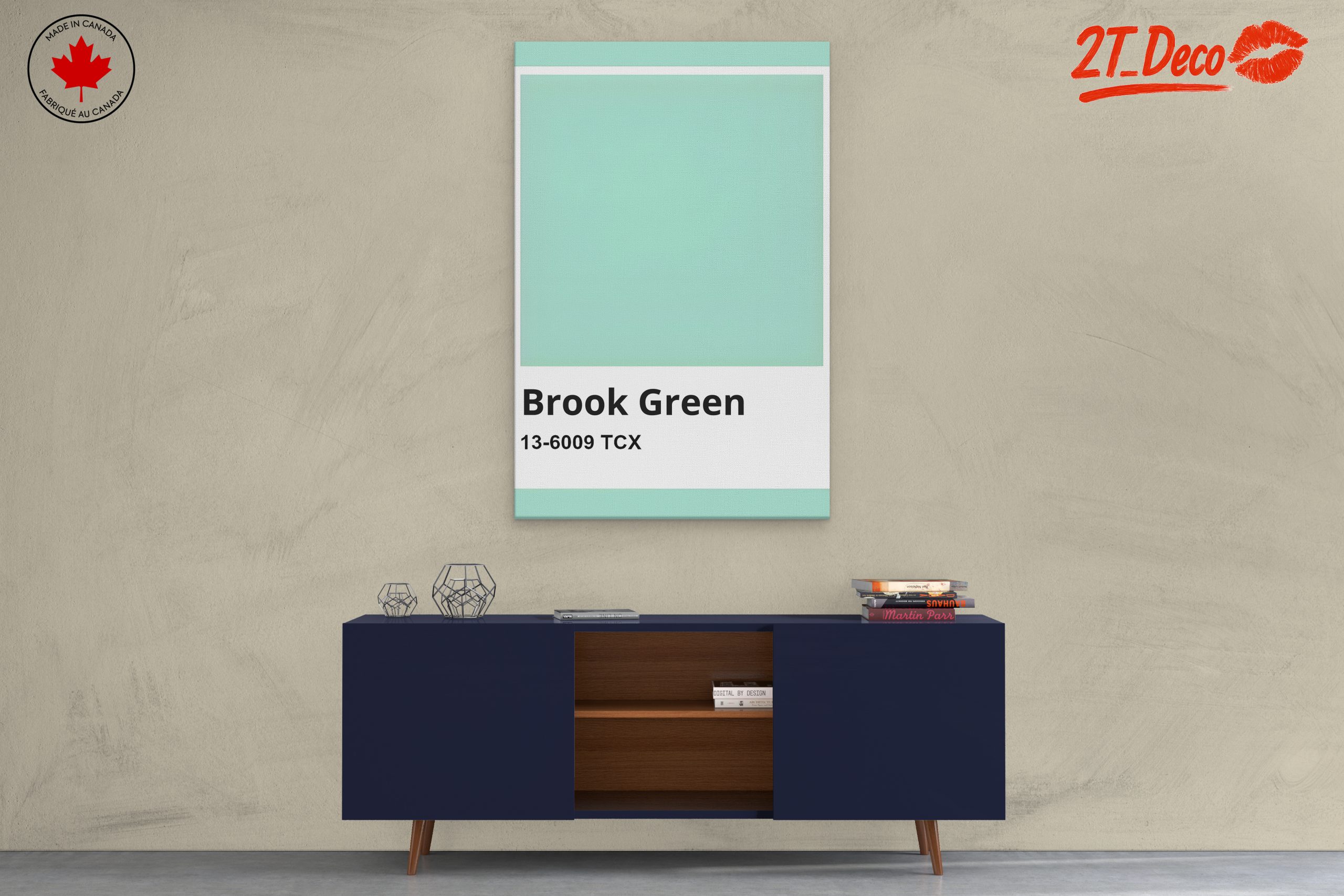 Brook Green Solid Color Art - Image 3