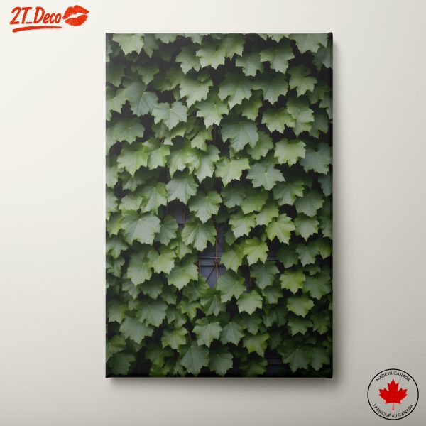 Lush Green Botanical Leaf Wall Art