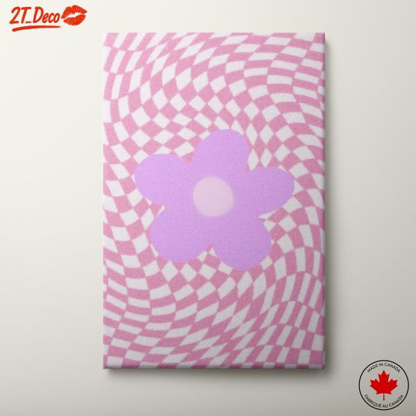 Whimsical Flower with Wavy Patterns