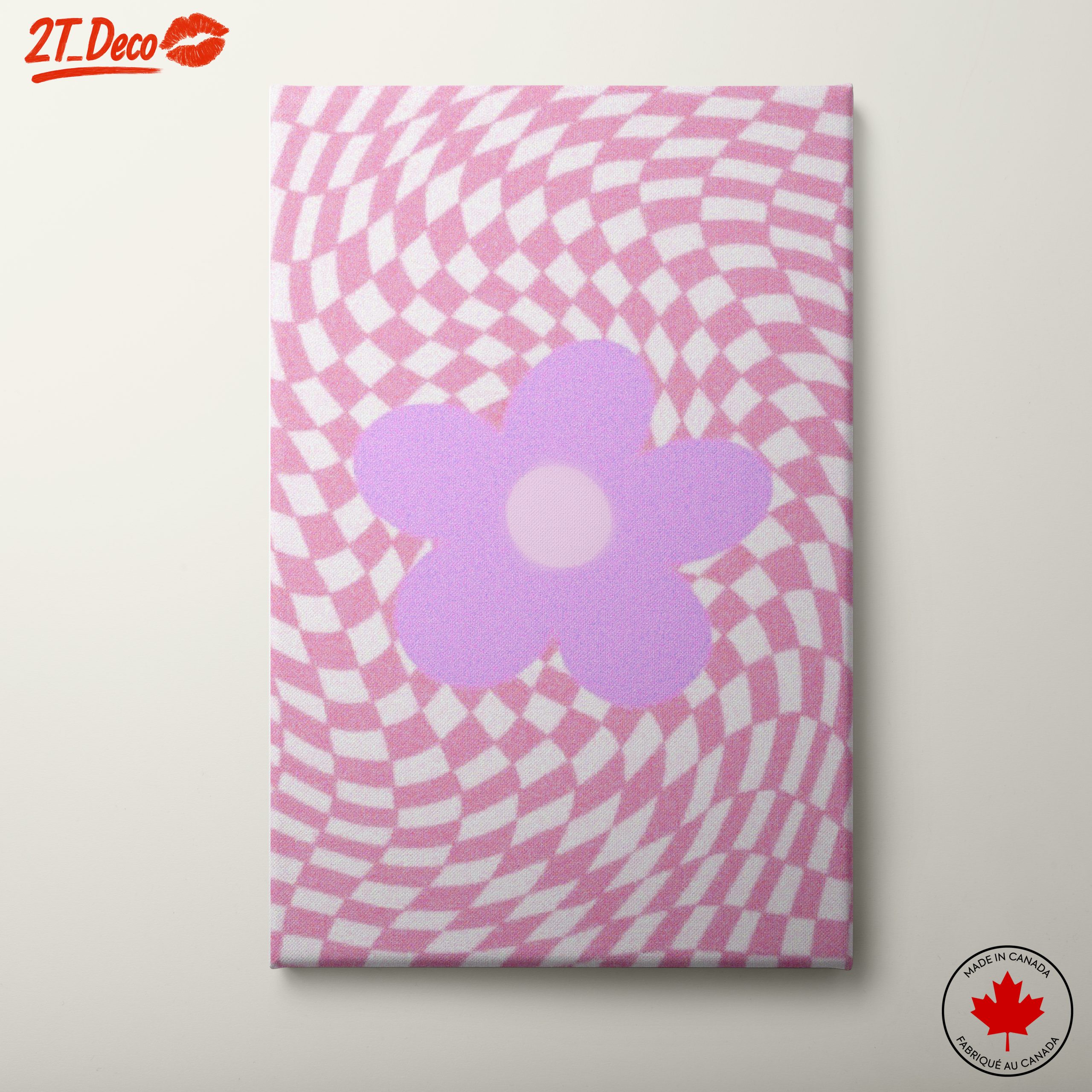 Whimsical Flower with Wavy Patterns