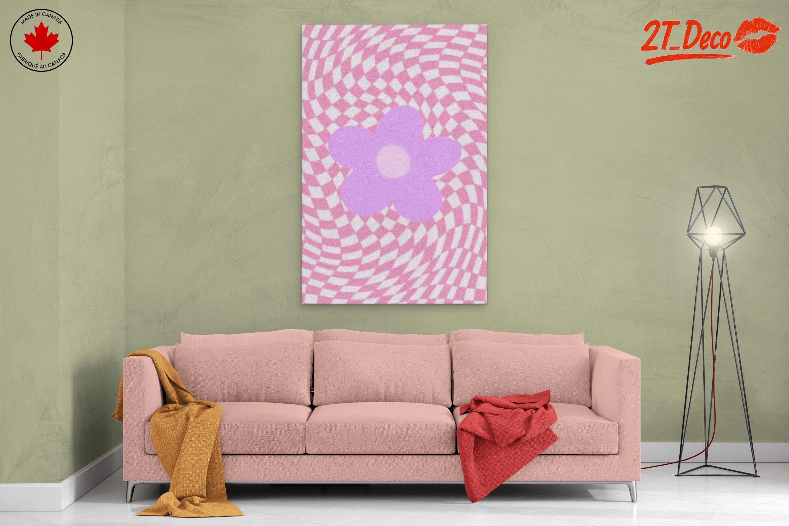 Whimsical Flower with Wavy Patterns - Image 2