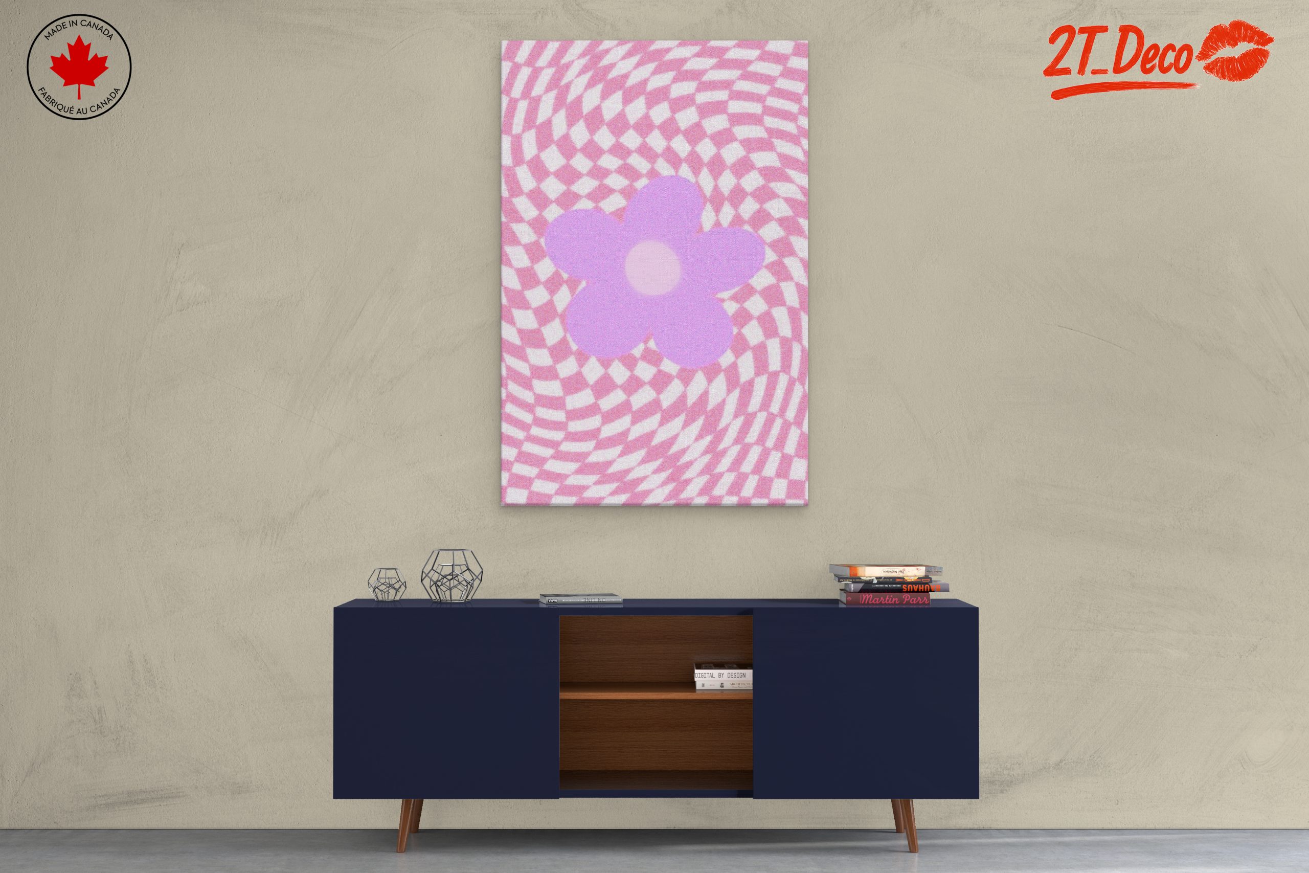 Whimsical Flower with Wavy Patterns - Image 3