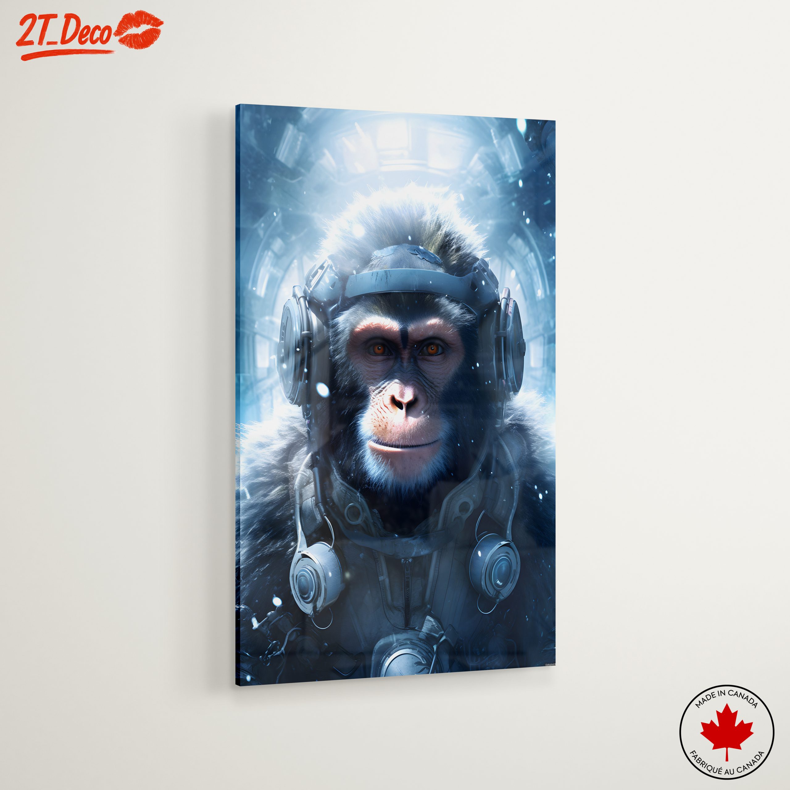 Futuristic Monkey in Space with Headphones - Image 6