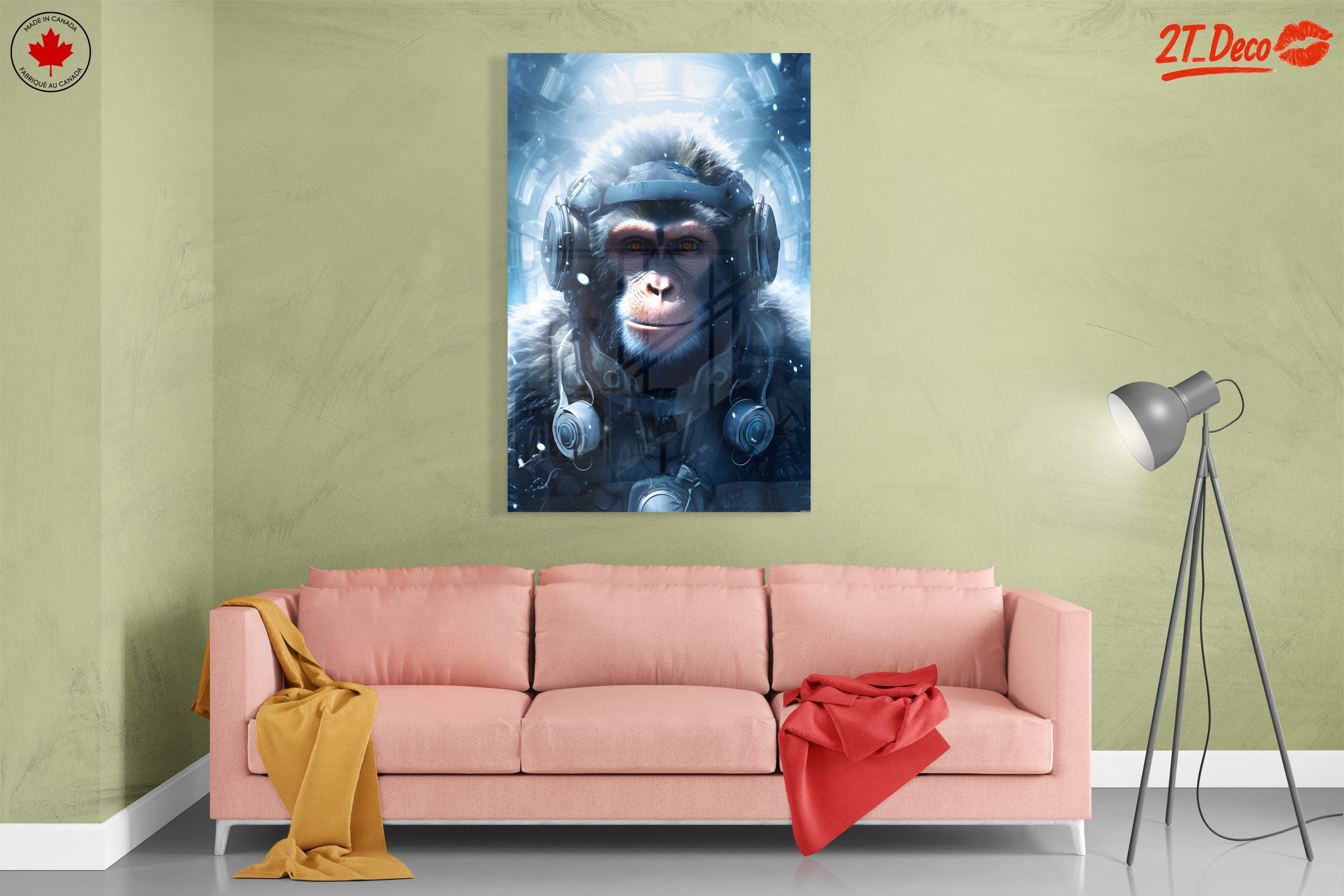 Futuristic Monkey in Space with Headphones - Image 7