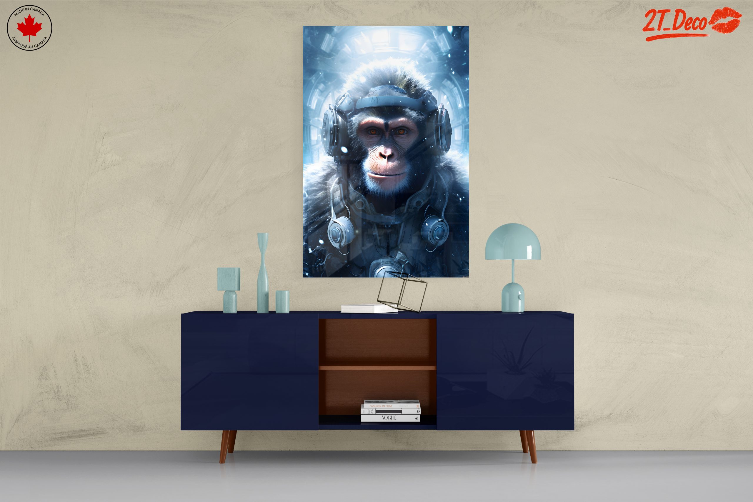 Futuristic Monkey in Space with Headphones - Image 8