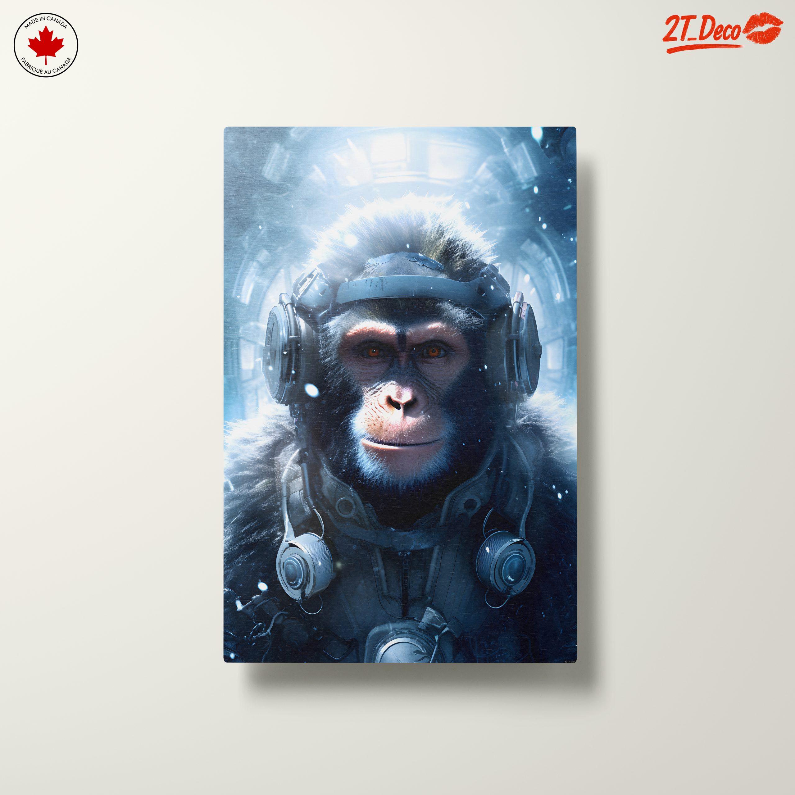 Futuristic Monkey in Space with Headphones - Image 10