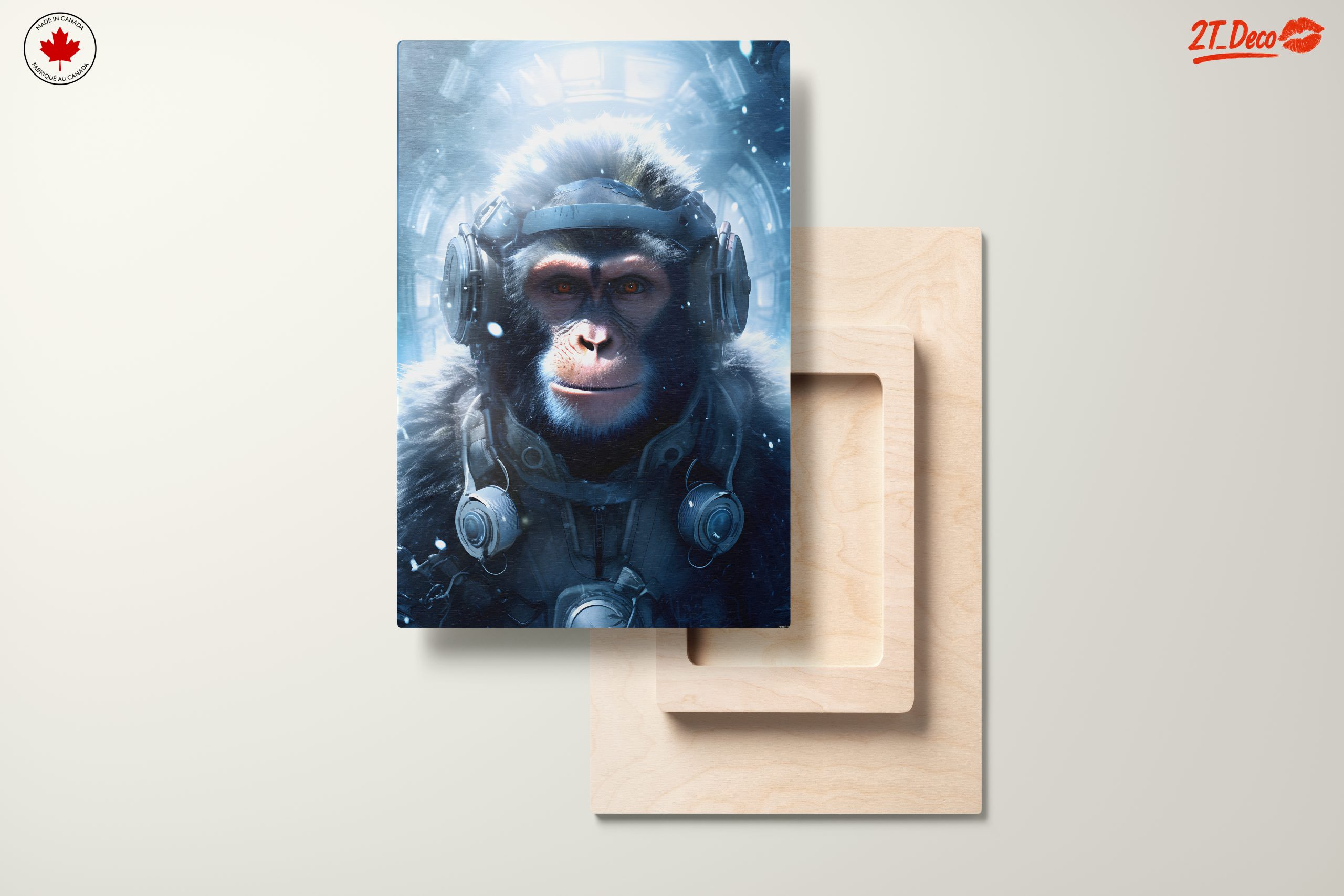 Futuristic Monkey in Space with Headphones - Image 11