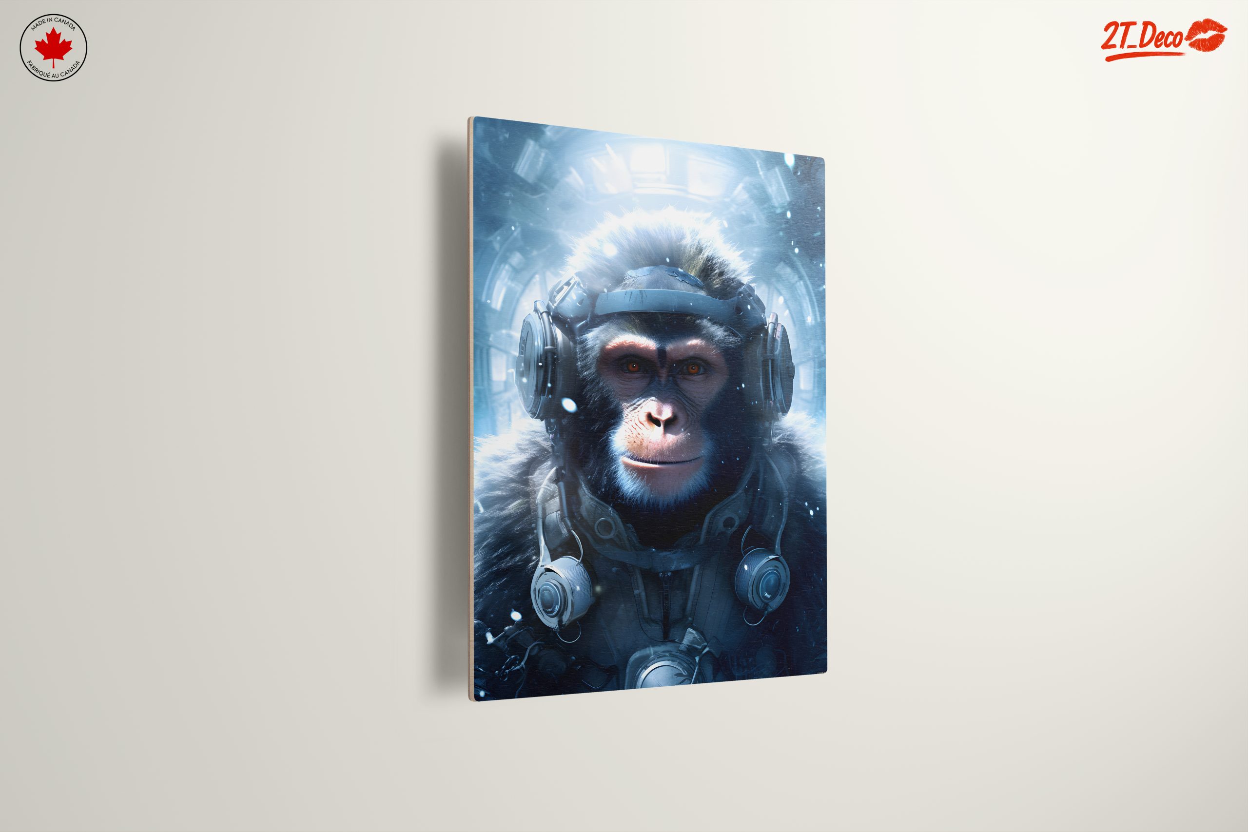 Futuristic Monkey in Space with Headphones - Image 13