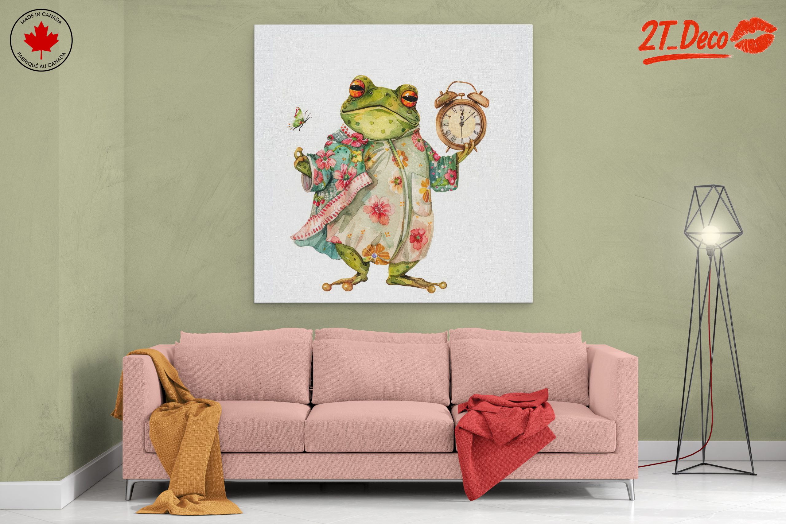 Charming Whimsical Frog Illustration - Image 2