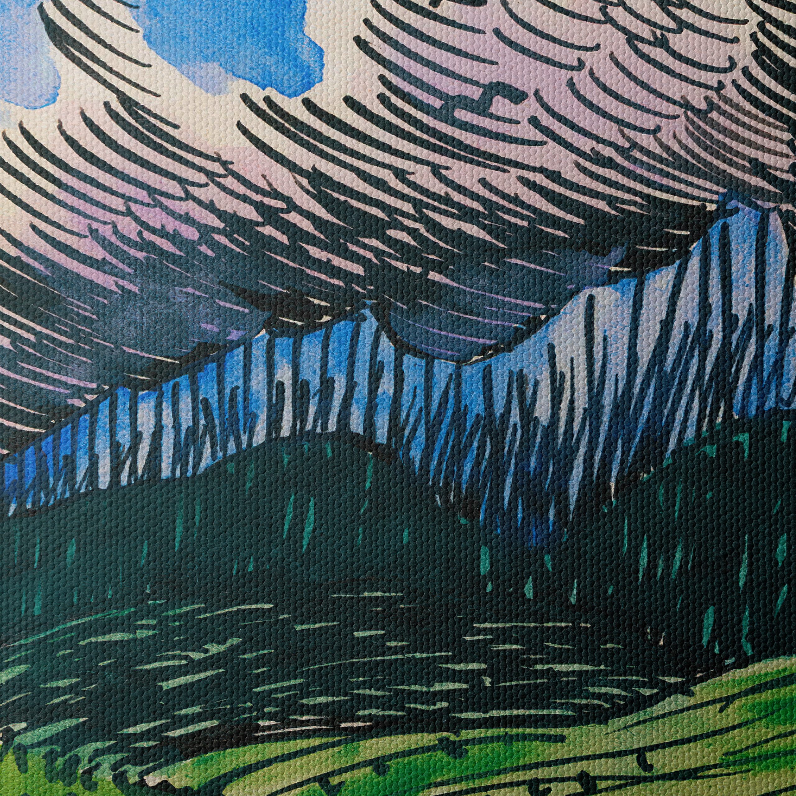 Stylized Abstract Landscape with Clouds - Image 4