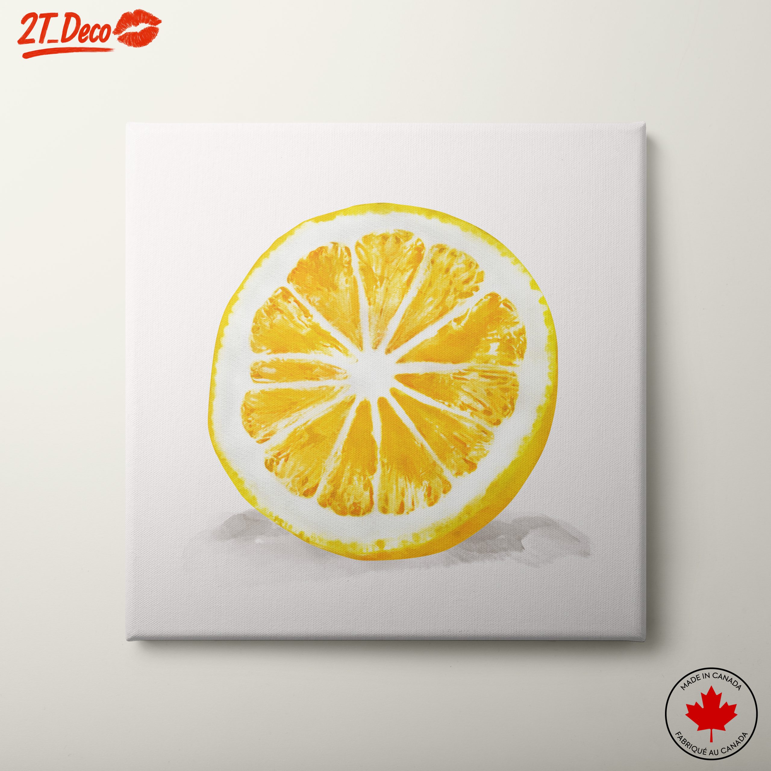 Vibrant Lemon Slice Artwork