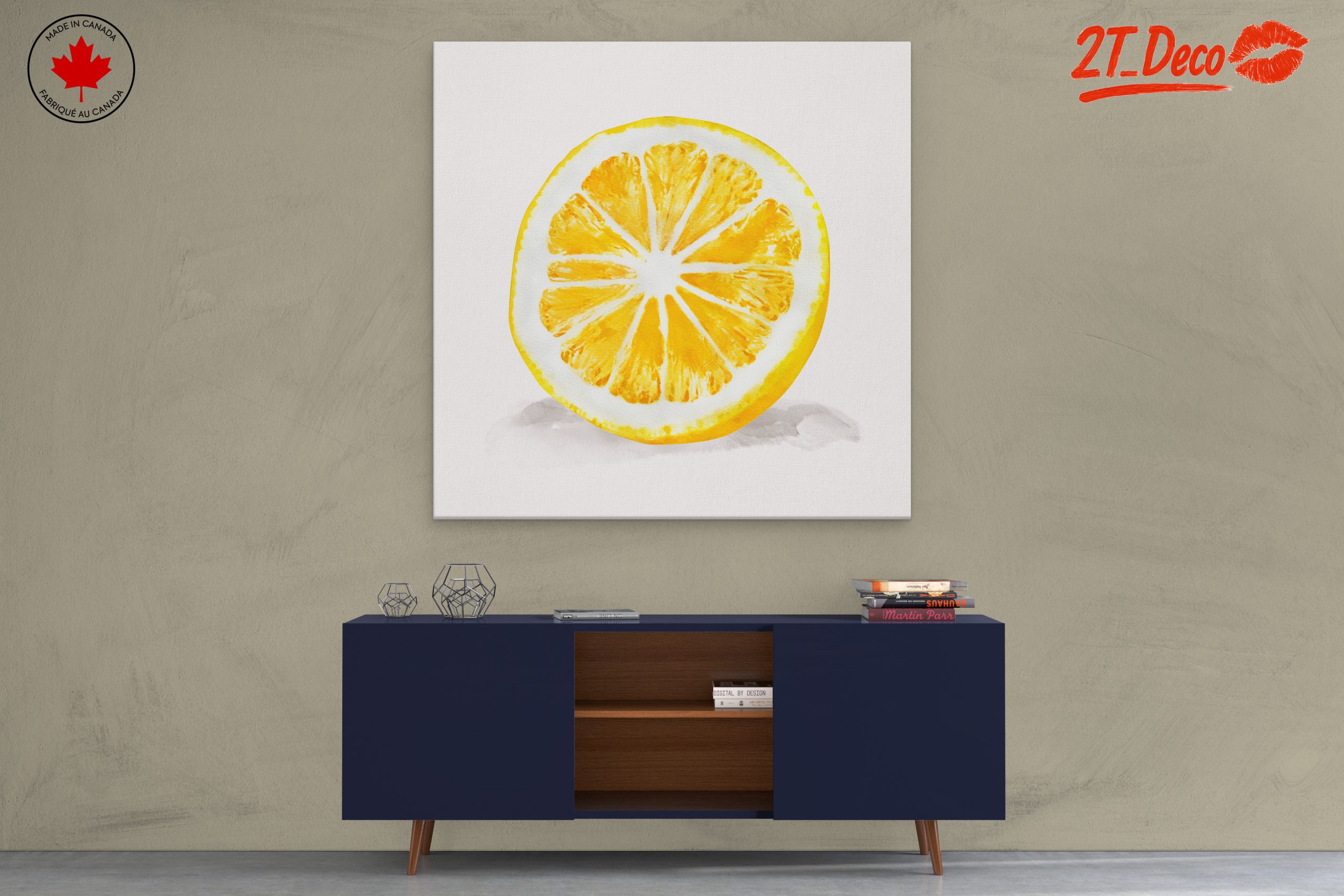 Vibrant Lemon Slice Artwork - Image 3