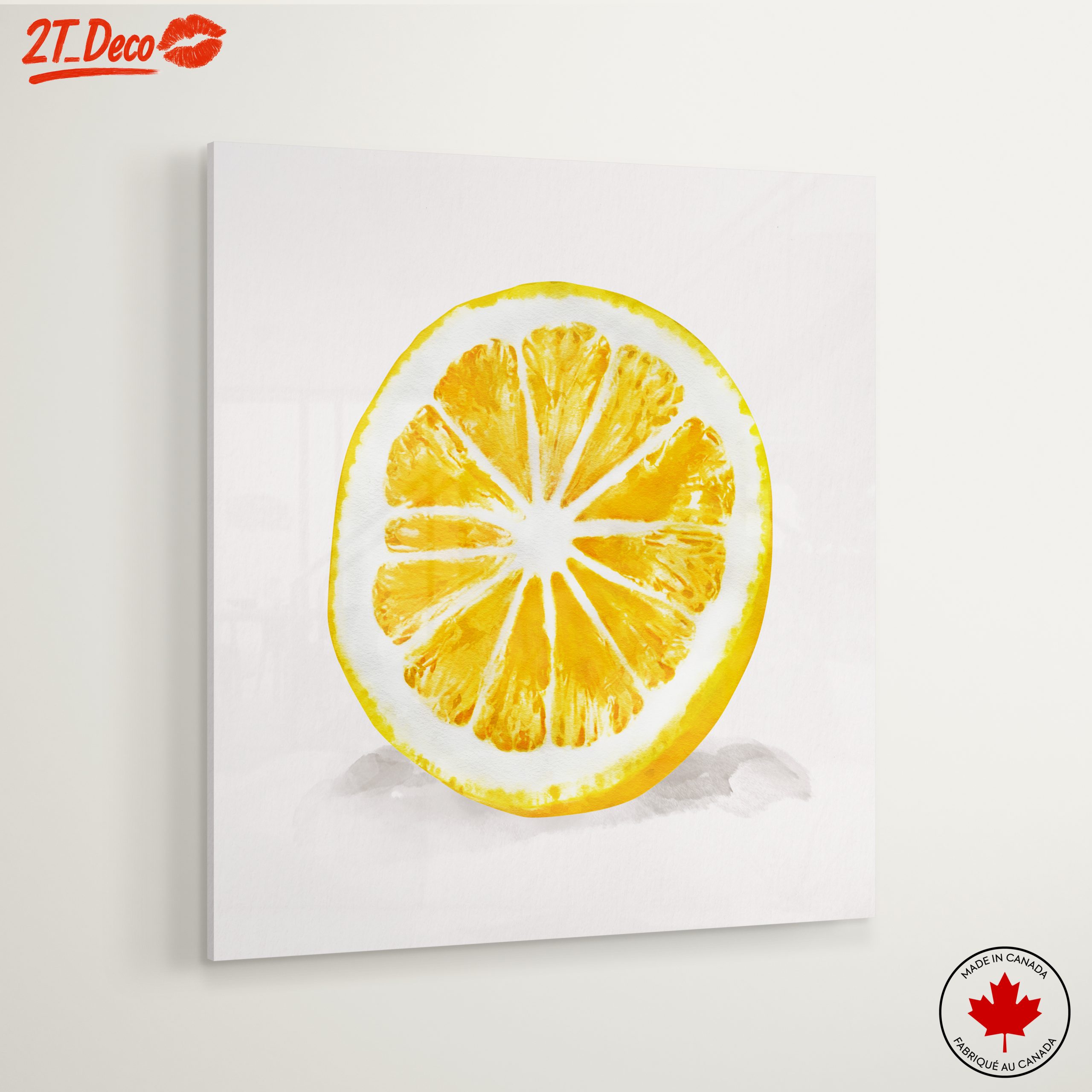Vibrant Lemon Slice Artwork - Image 6