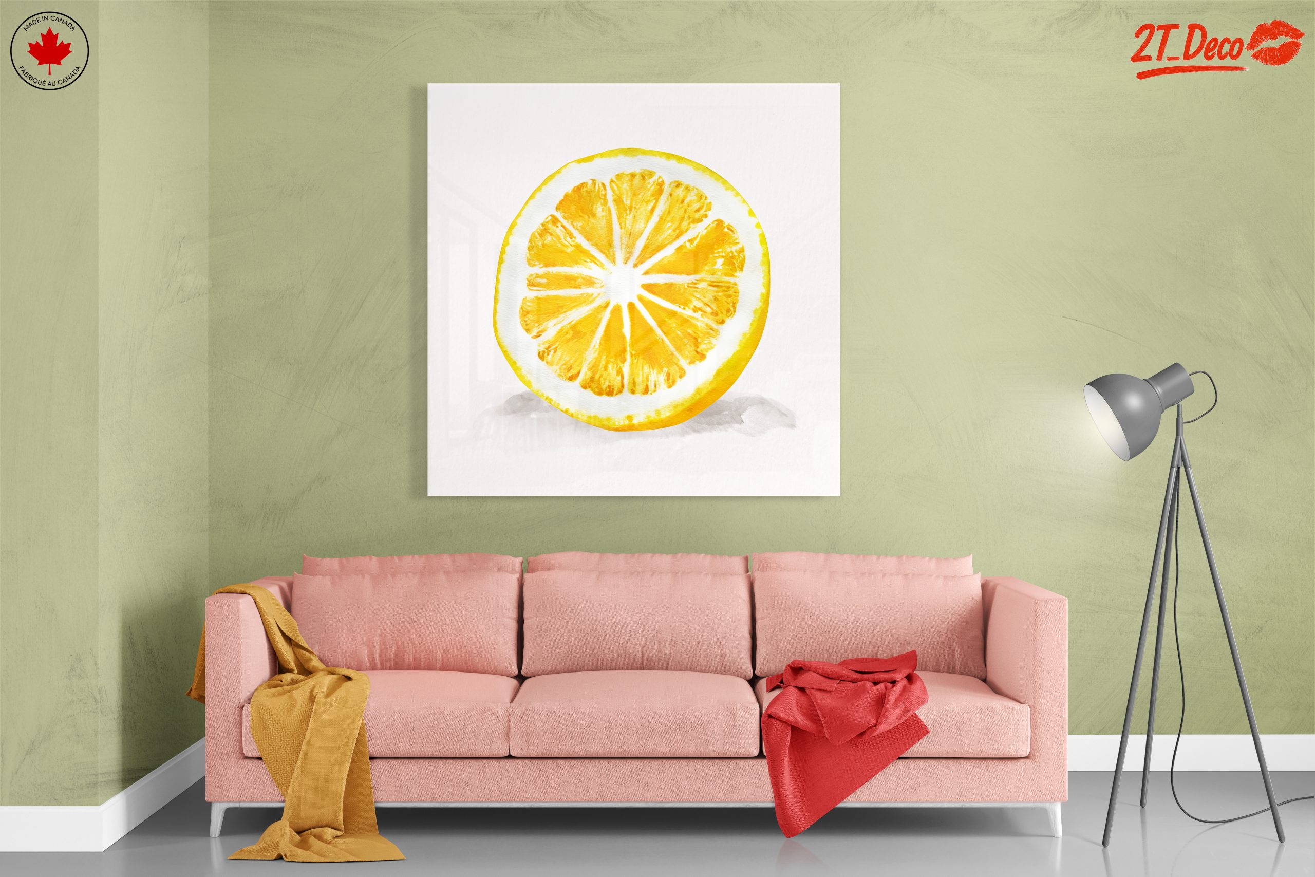 Vibrant Lemon Slice Artwork - Image 7