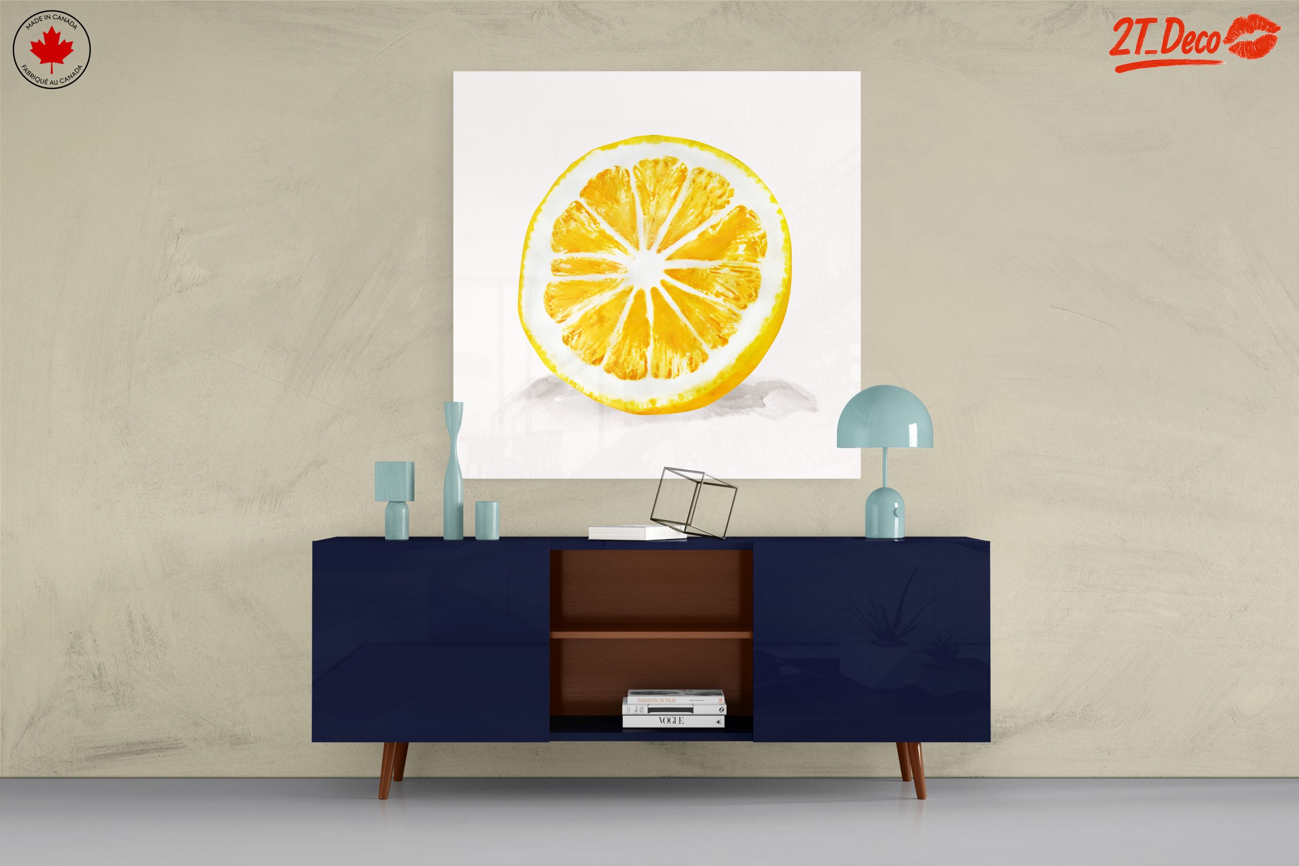 Vibrant Lemon Slice Artwork - Image 8