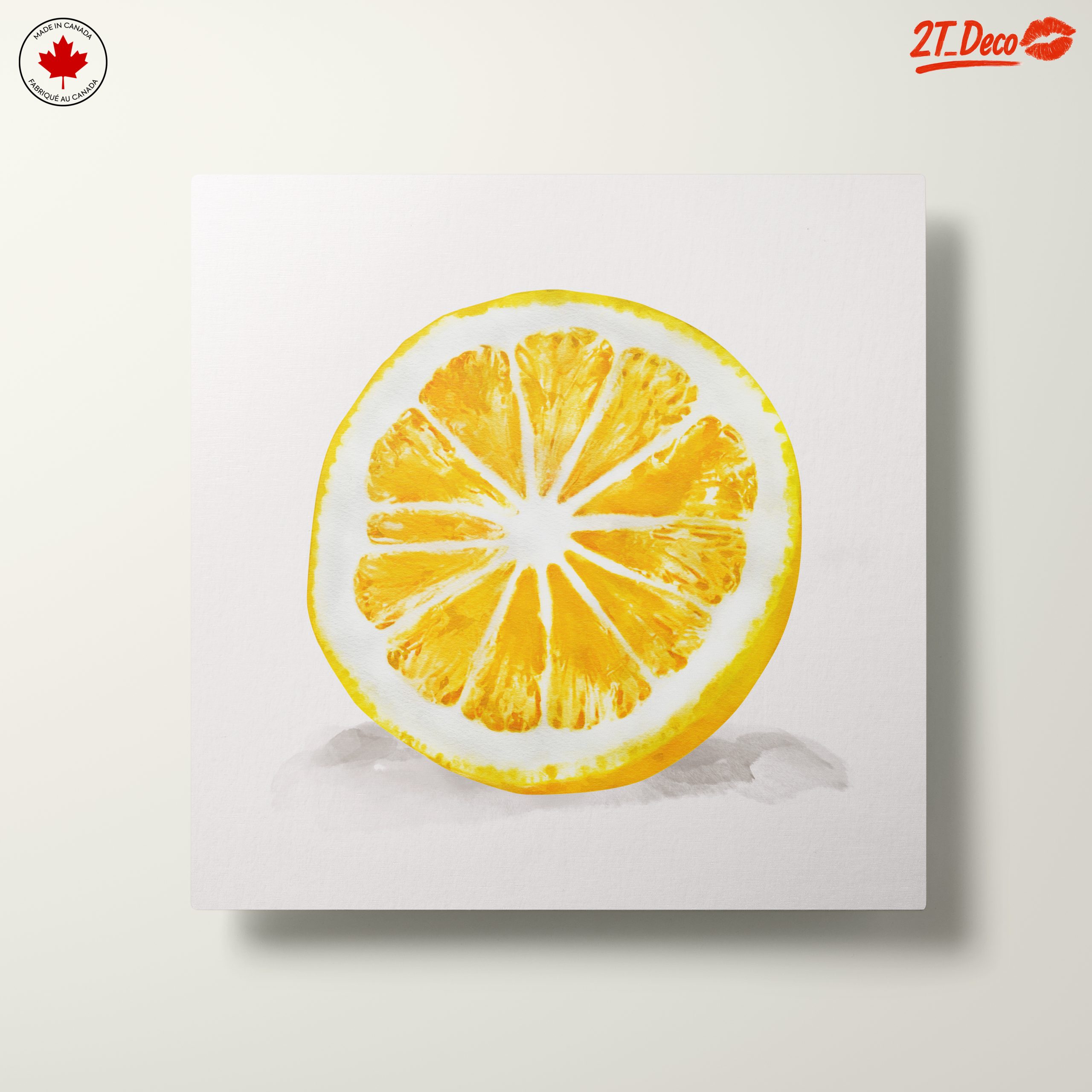Vibrant Lemon Slice Artwork - Image 10
