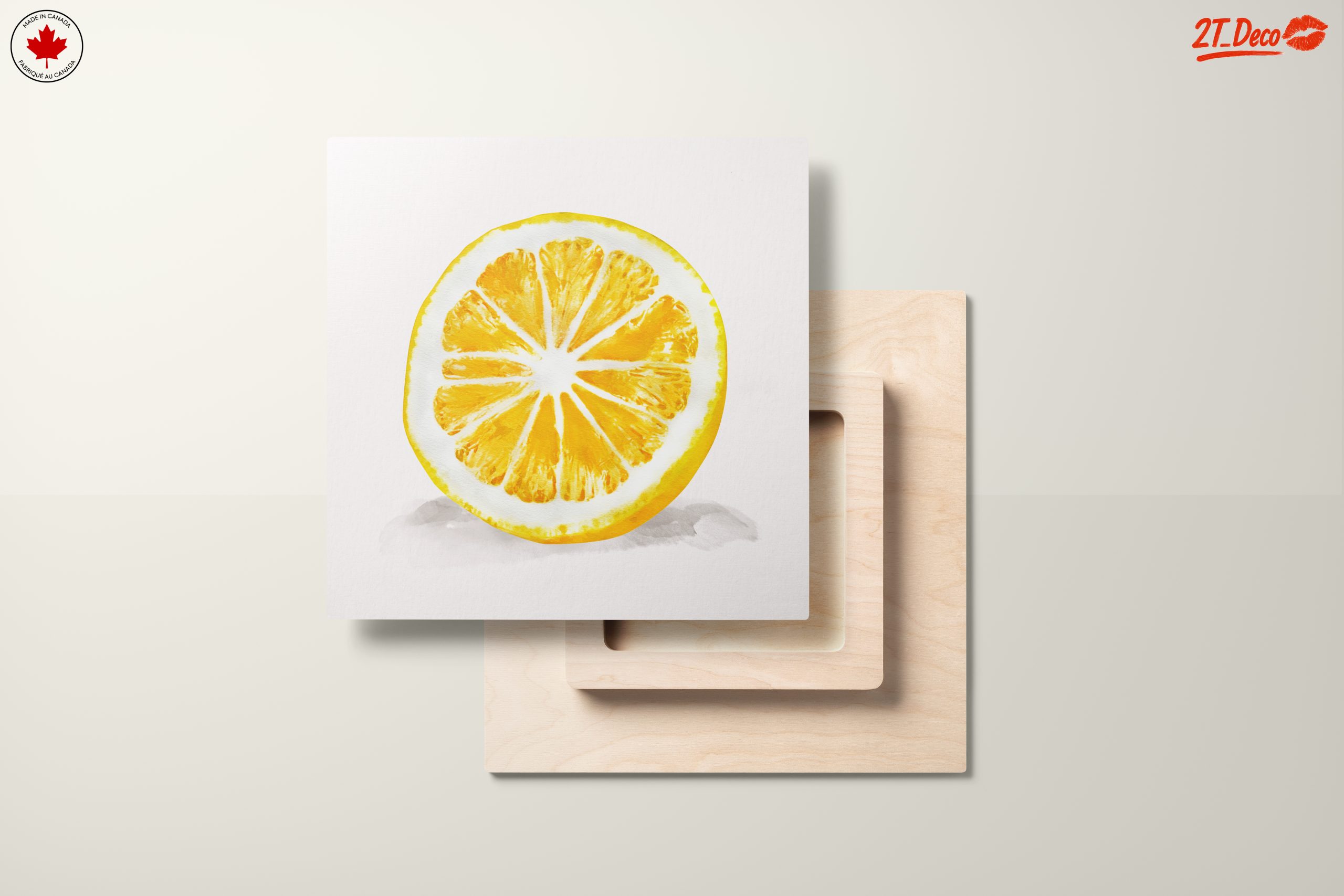Vibrant Lemon Slice Artwork - Image 11