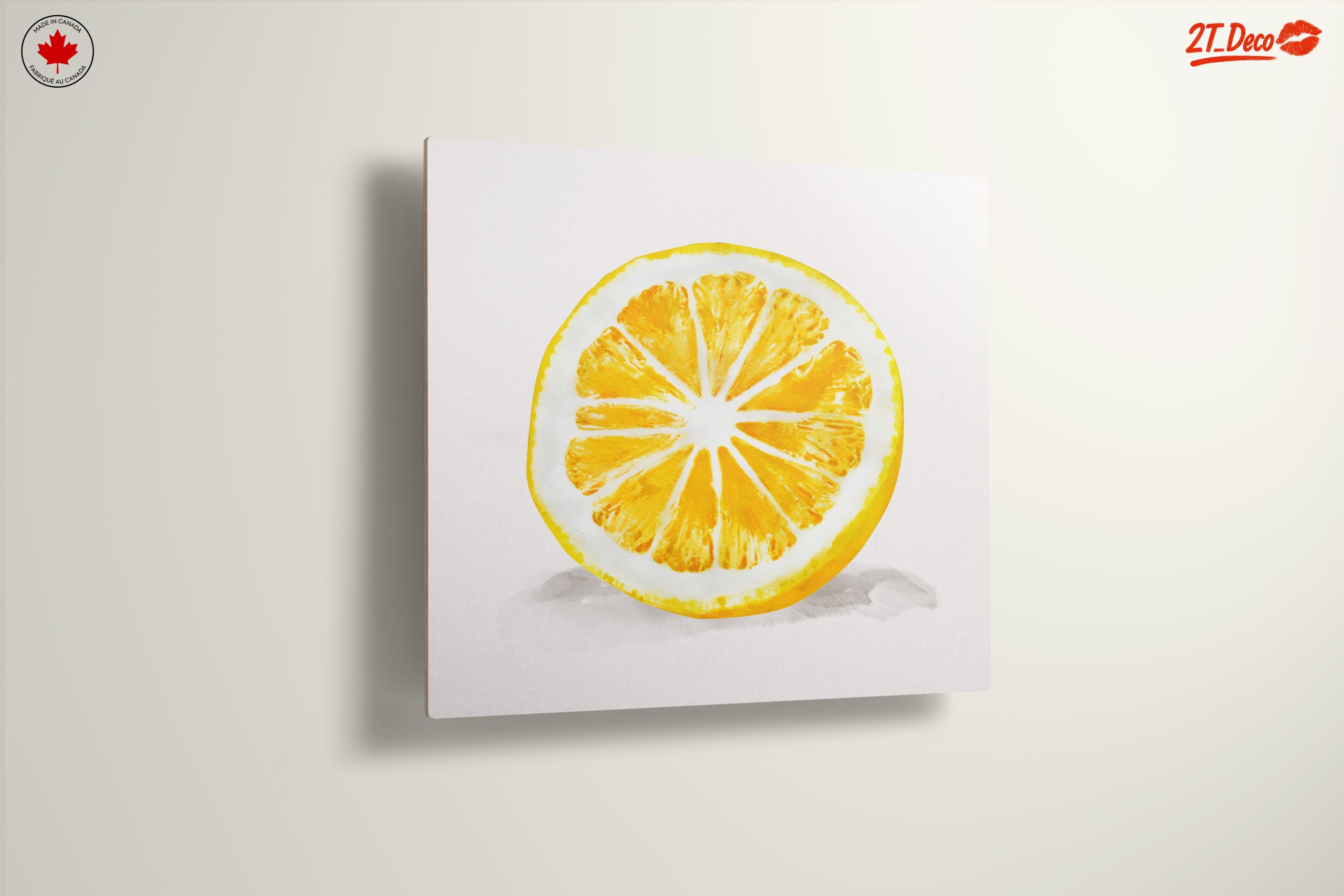 Vibrant Lemon Slice Artwork - Image 13