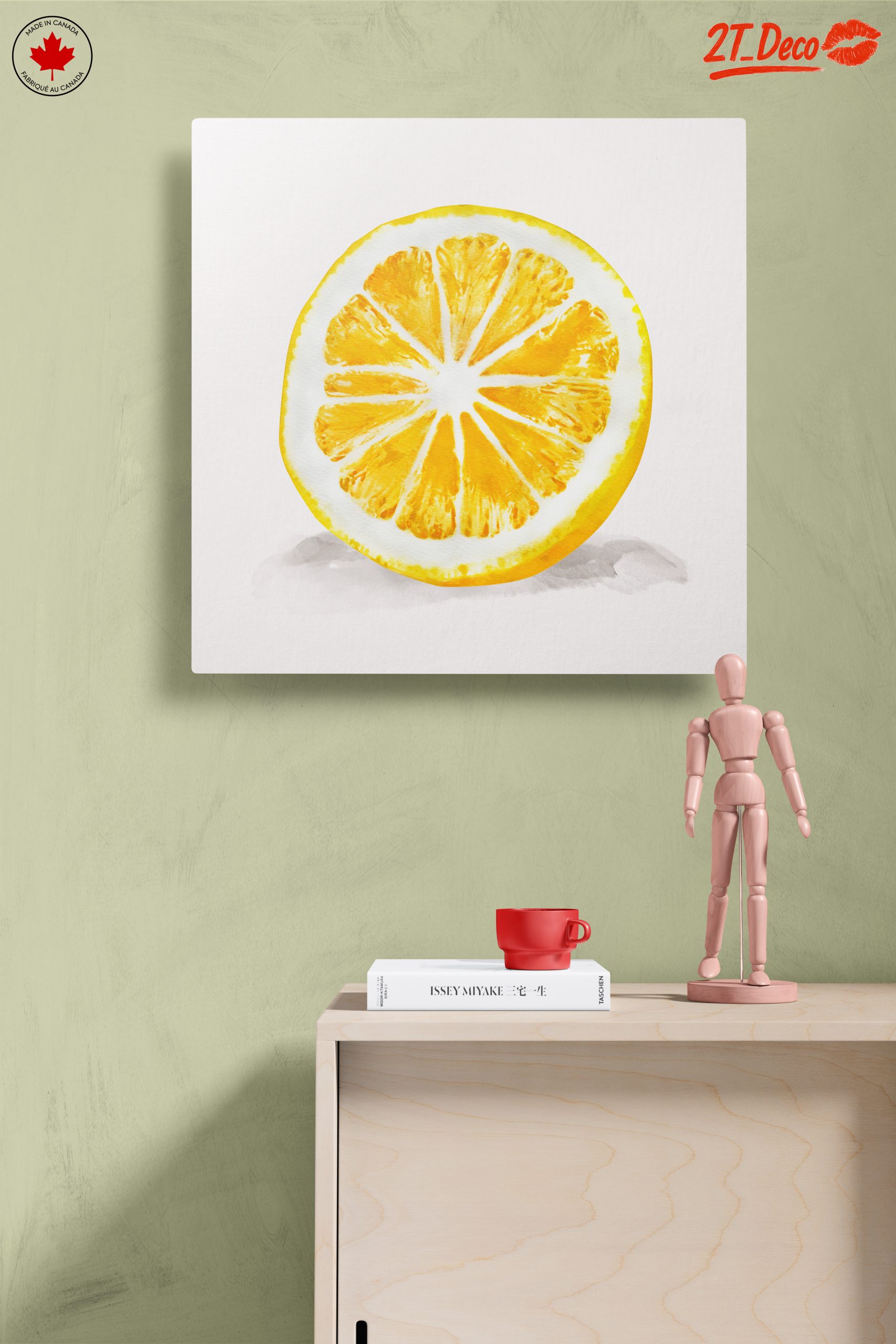 Vibrant Lemon Slice Artwork - Image 14