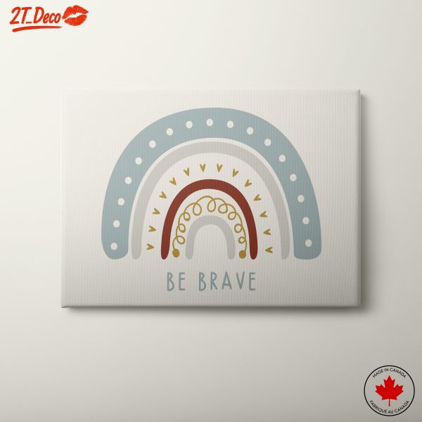 Be Brave Rainbow Abstract Art