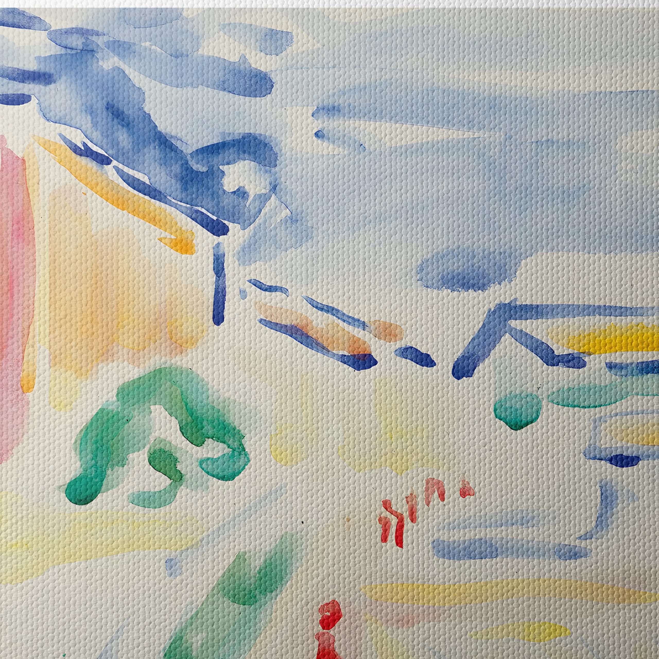 Colorful Abstract Landscape with Figures - Image 4