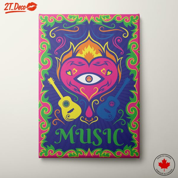 Vibrant Artistic Music Illustration