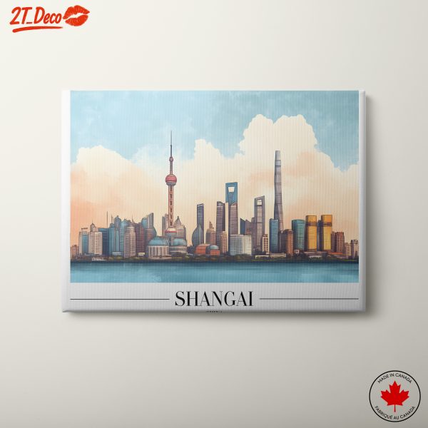 Shanghai Skyline Artwork