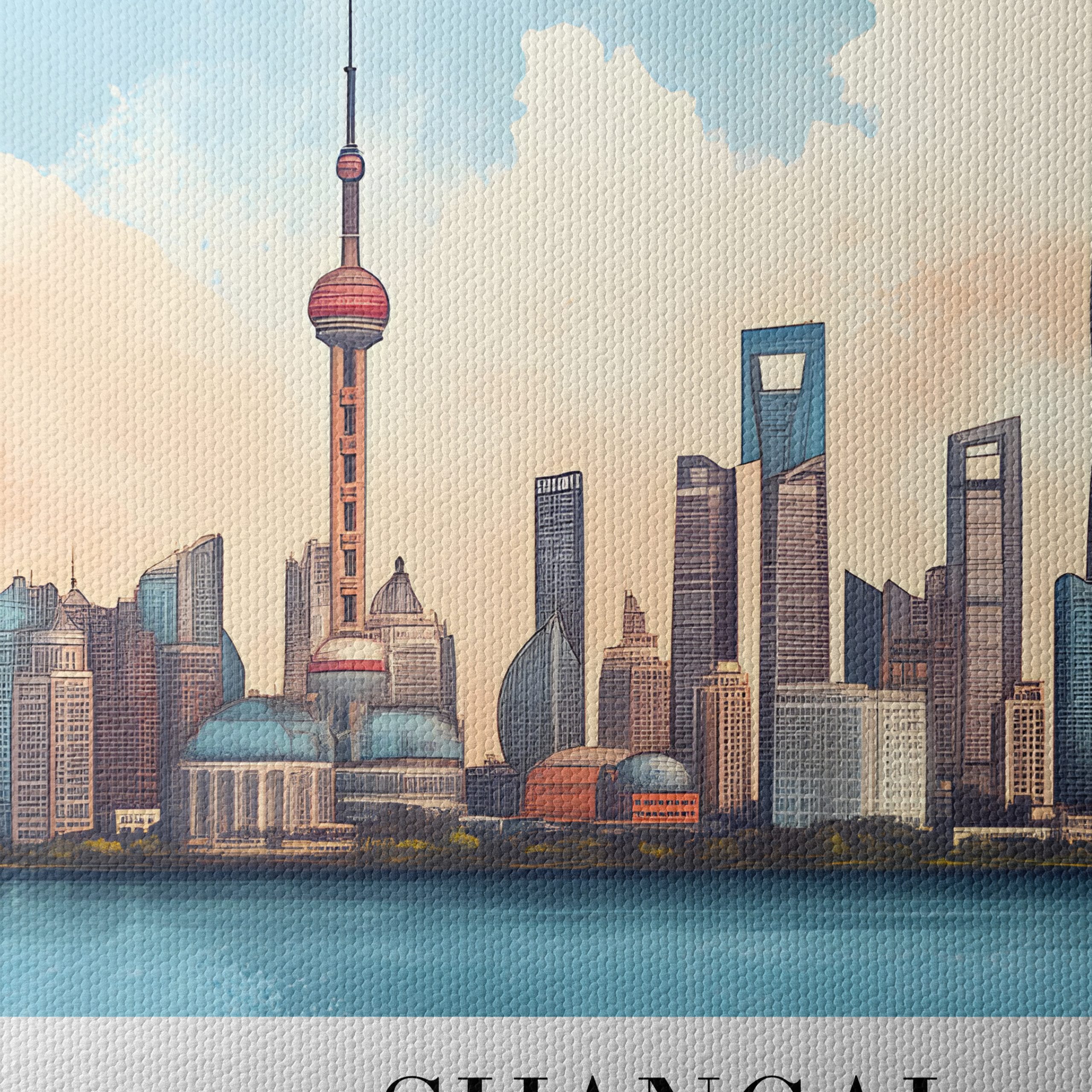 Shanghai Skyline Artwork - Image 4