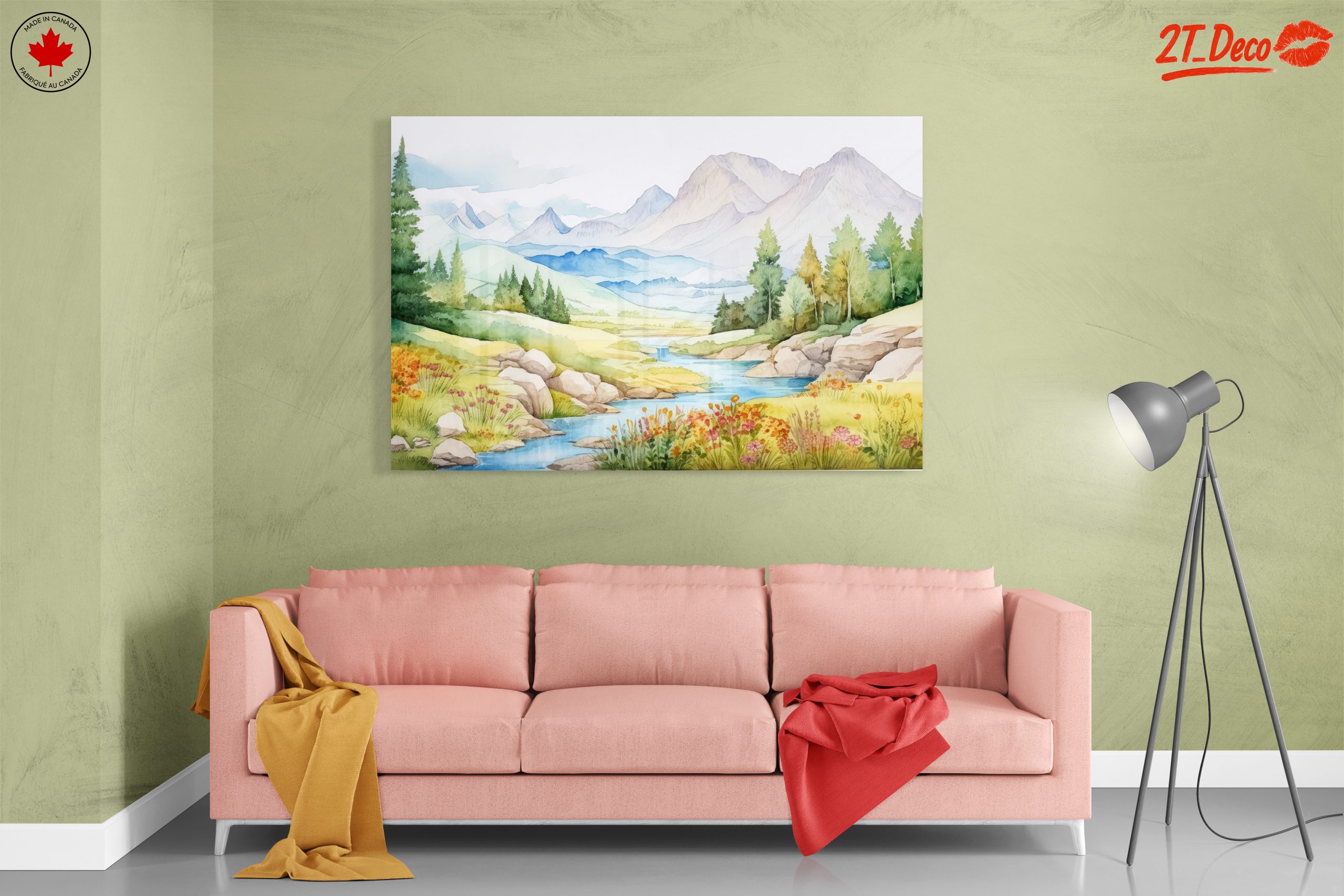 Serene Nature Landscape with Mountains and River 3 - Image 7