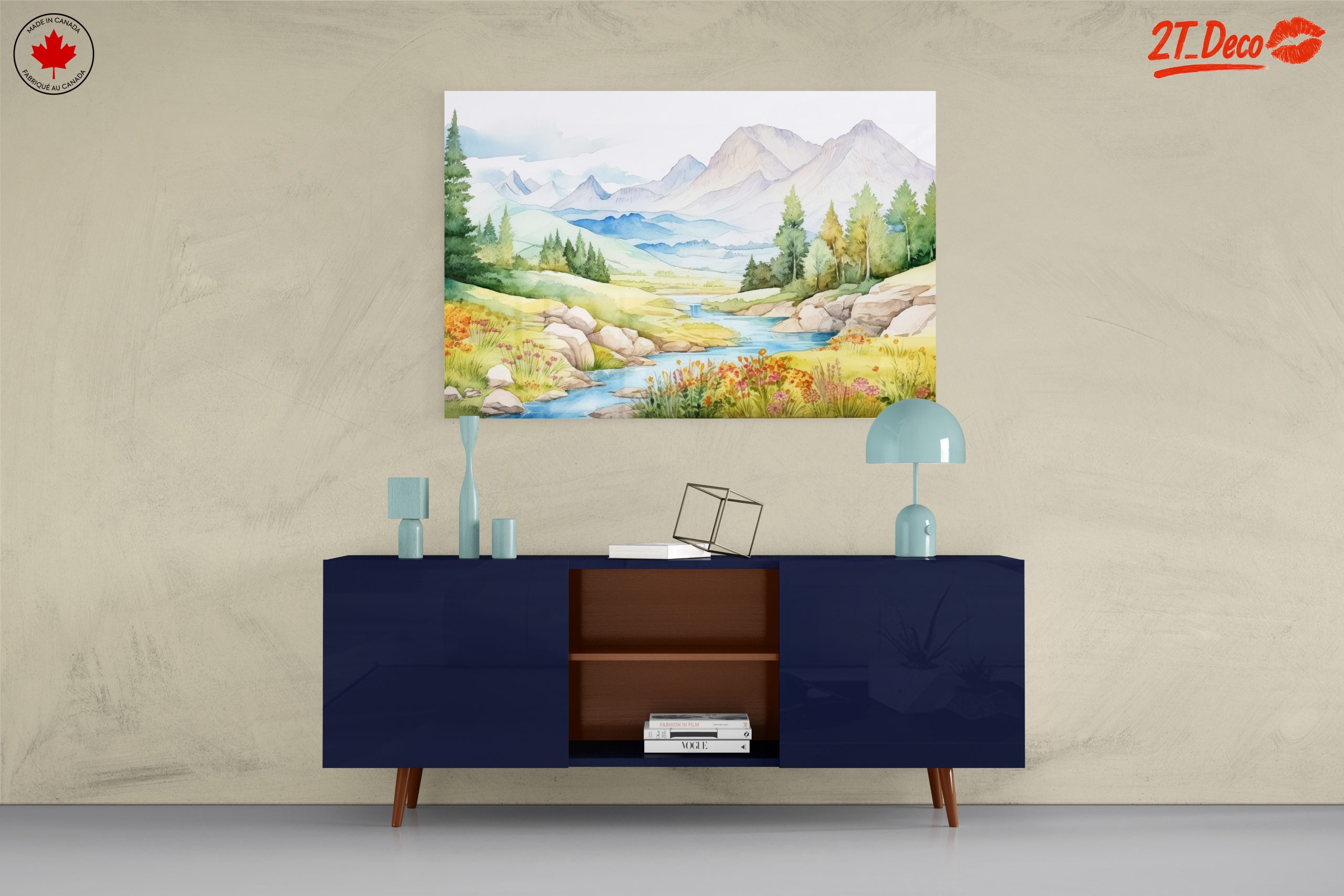 Serene Nature Landscape with Mountains and River 3 - Image 8