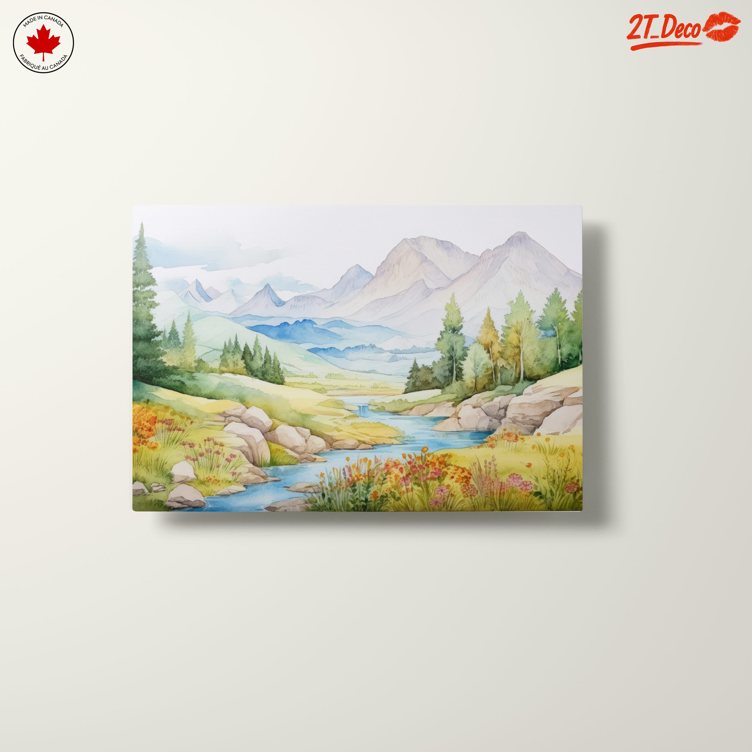 Serene Nature Landscape with Mountains and River 3 - Image 10