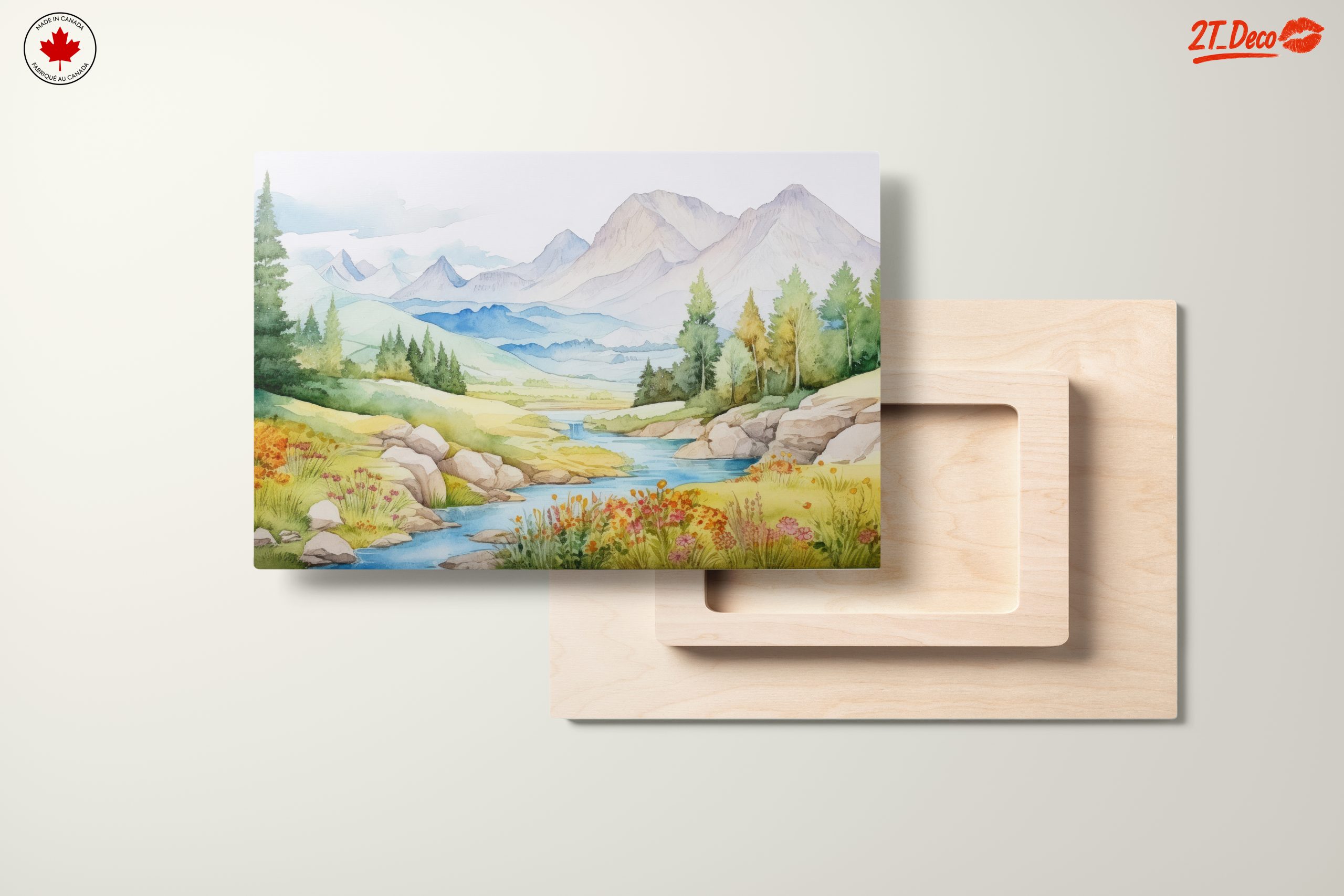 Serene Nature Landscape with Mountains and River 3 - Image 11