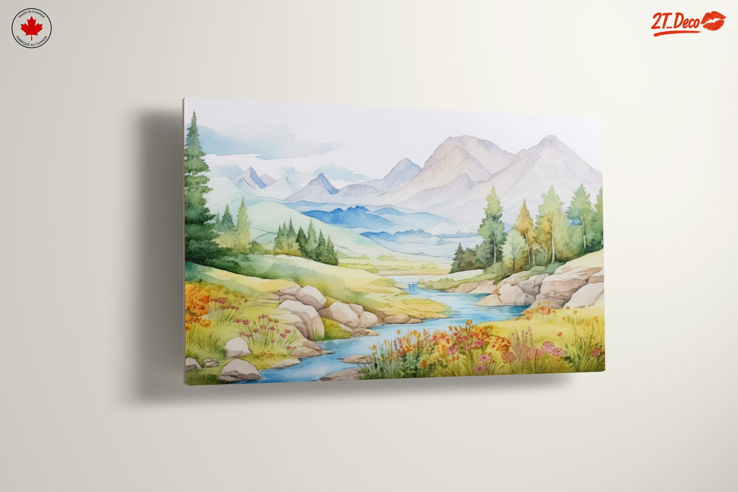 Serene Nature Landscape with Mountains and River 3 - Image 13