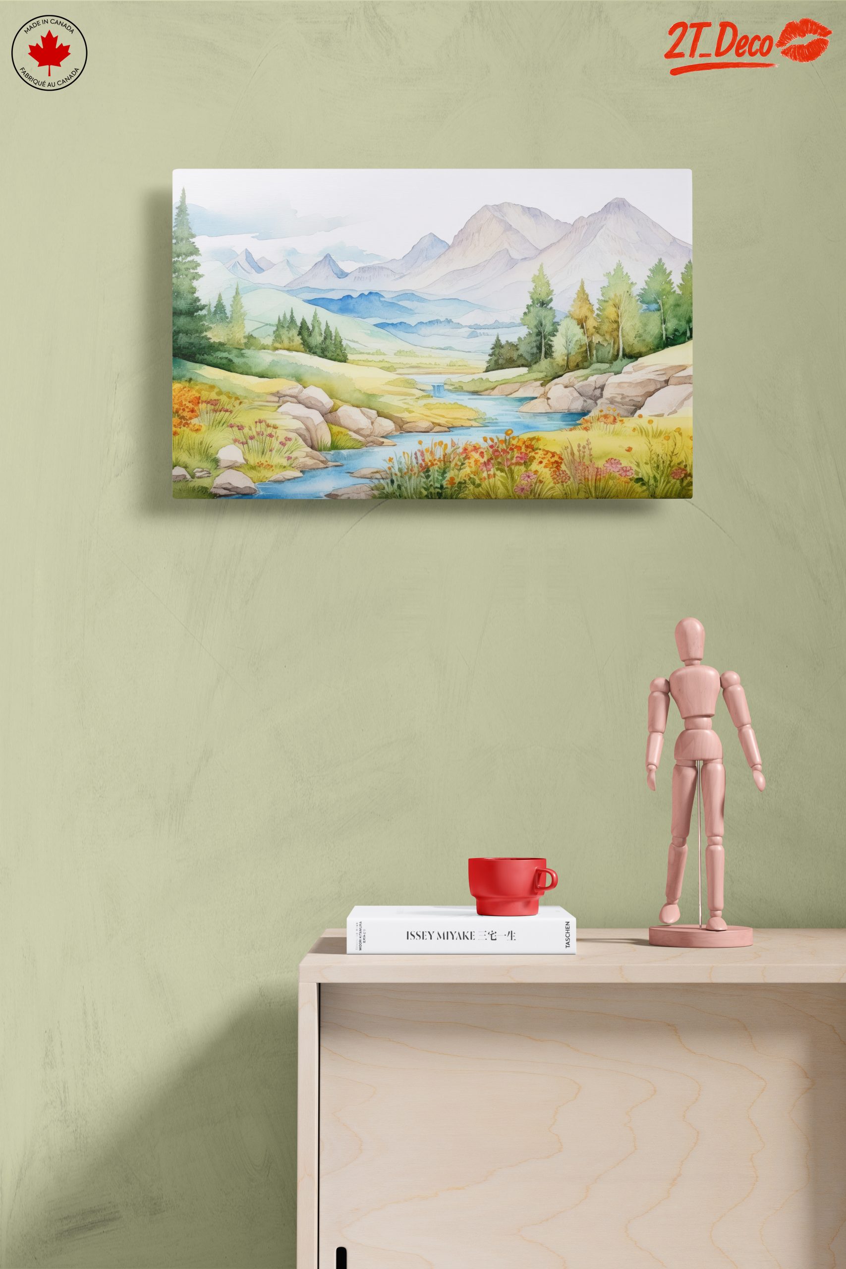 Serene Nature Landscape with Mountains and River 3 - Image 14
